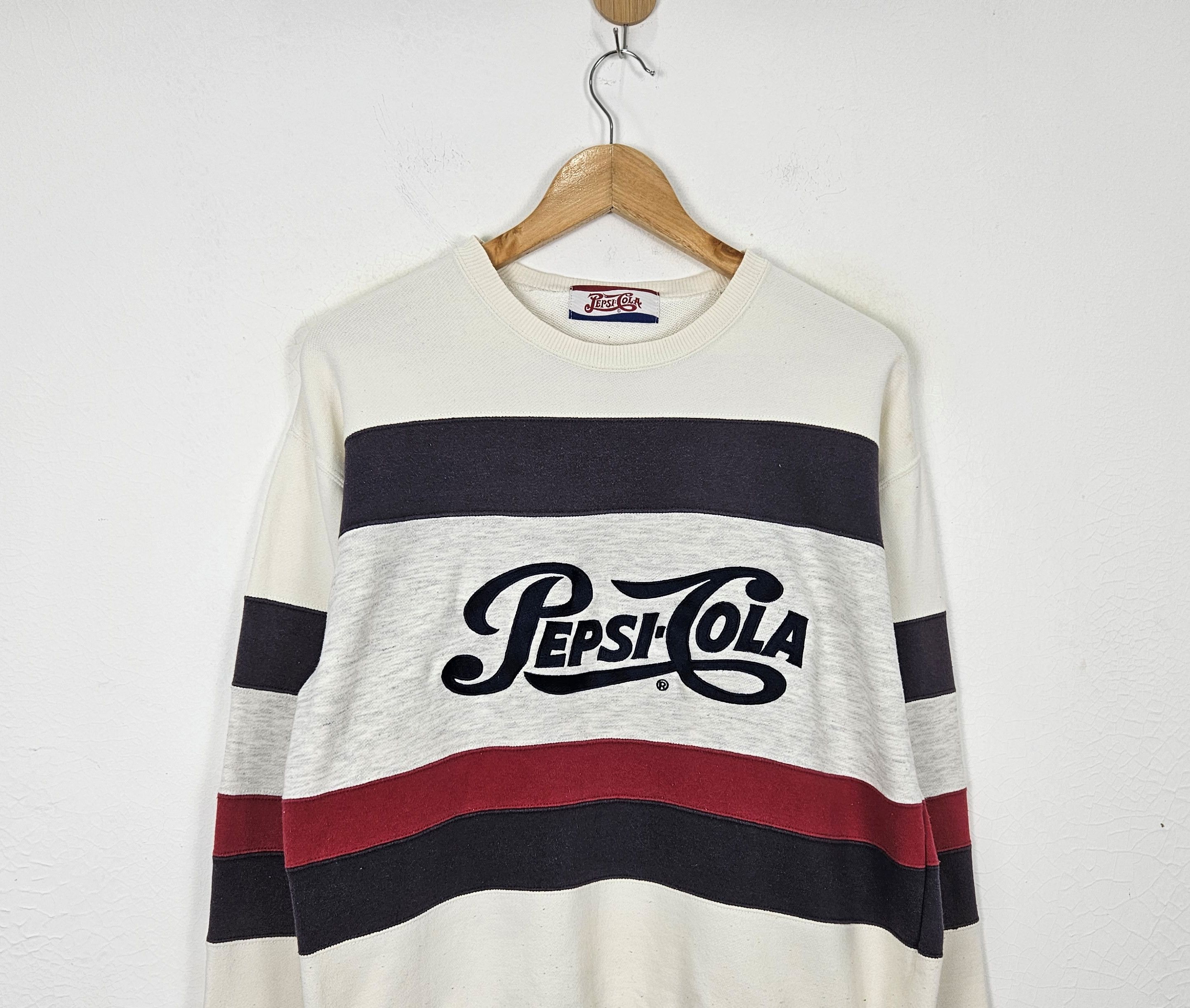 Pepsi Vintage Pepsi Cola Embroidery sweatshirt 90s Size US L / EU 52-54 / 3 - 2 Thumbnail