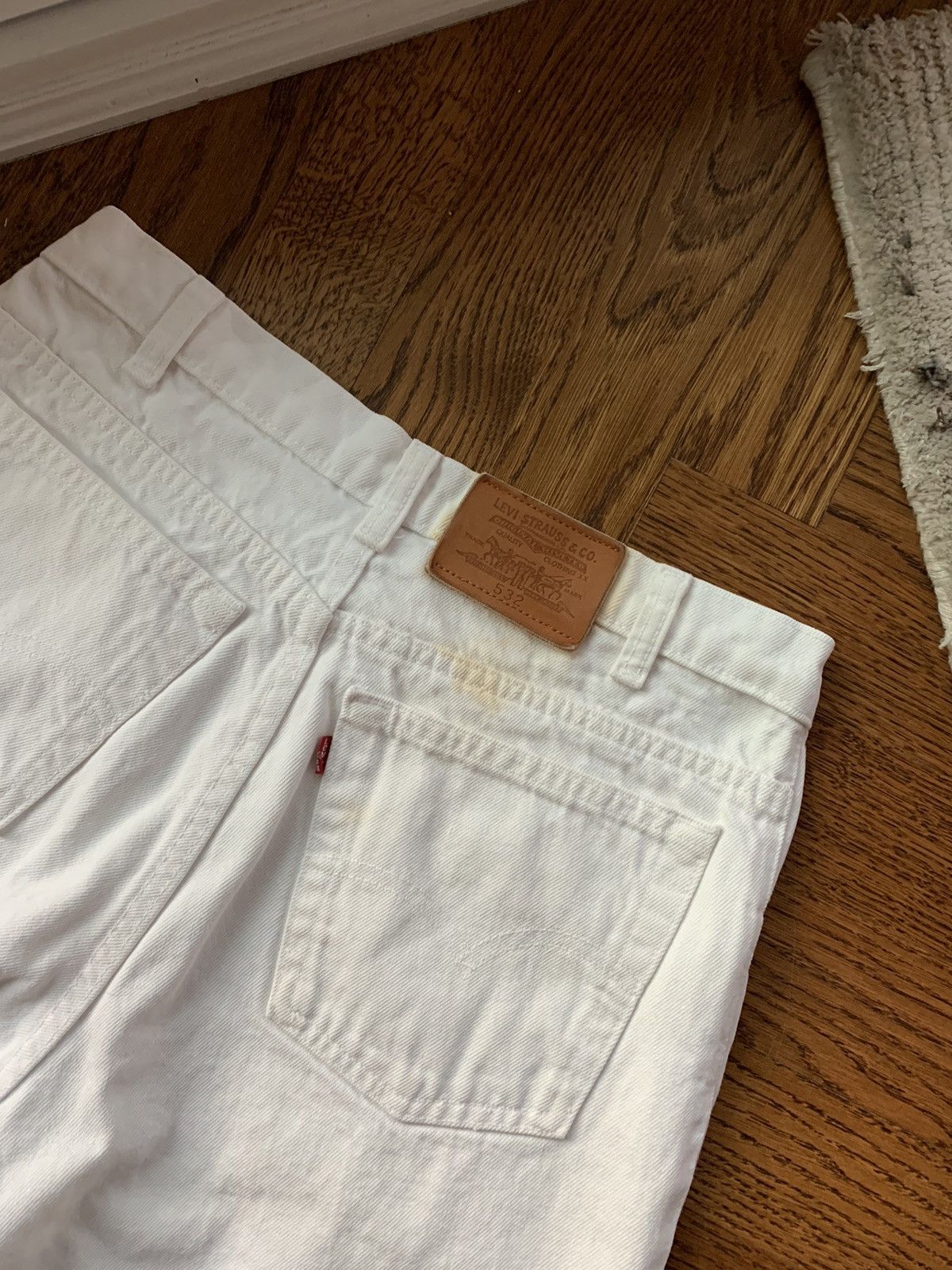Levi's × Vintage Vintage Levis Jean Shorts 80s White Denim Cutoff Jorts 533 Size US 30 / EU 46 - 12 Thumbnail