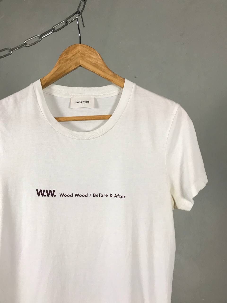 Other × Wood Wood Wood Wood Streetwear Center Logo Tee Size US S / EU 44-46 / 1 - 2 Thumbnail