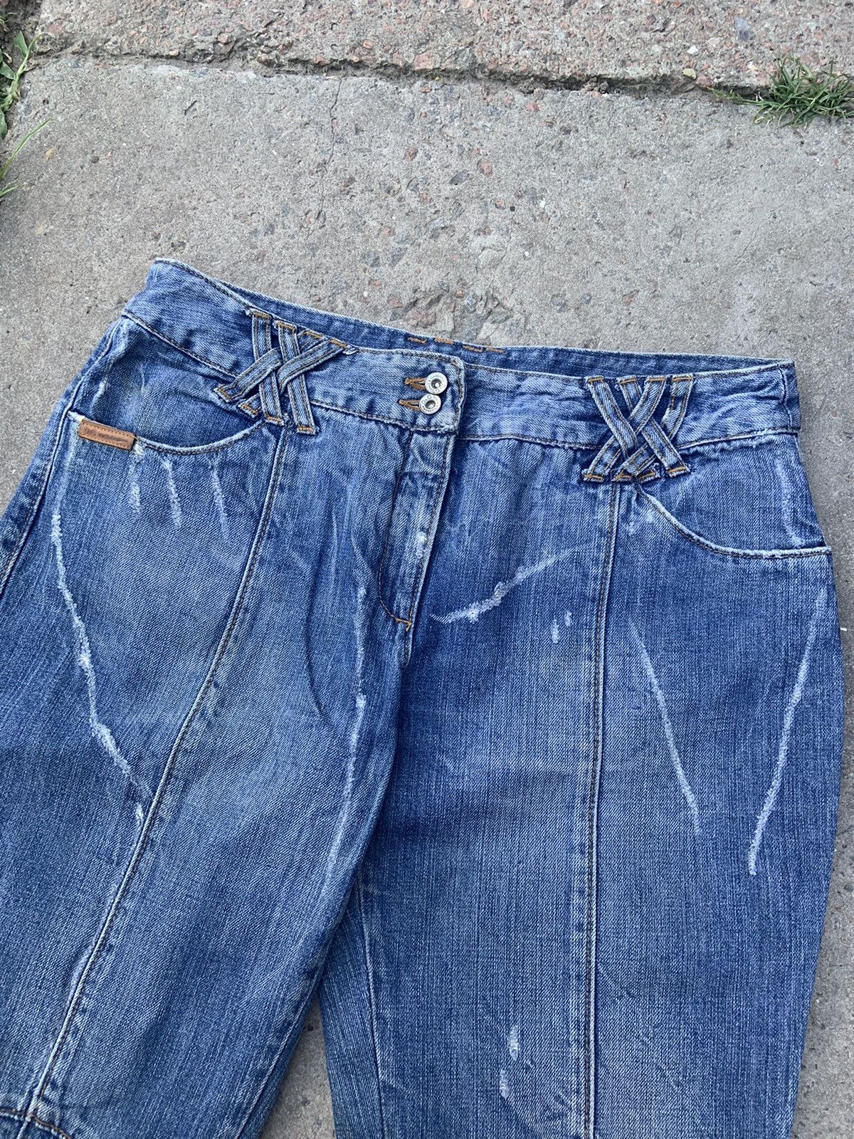 Dolce & Gabbana × Vintage vintage dolce & gabbana blue distressed denim 26/11/1973 Size 32" / US 10 / IT 46 - 2 Thumbnail