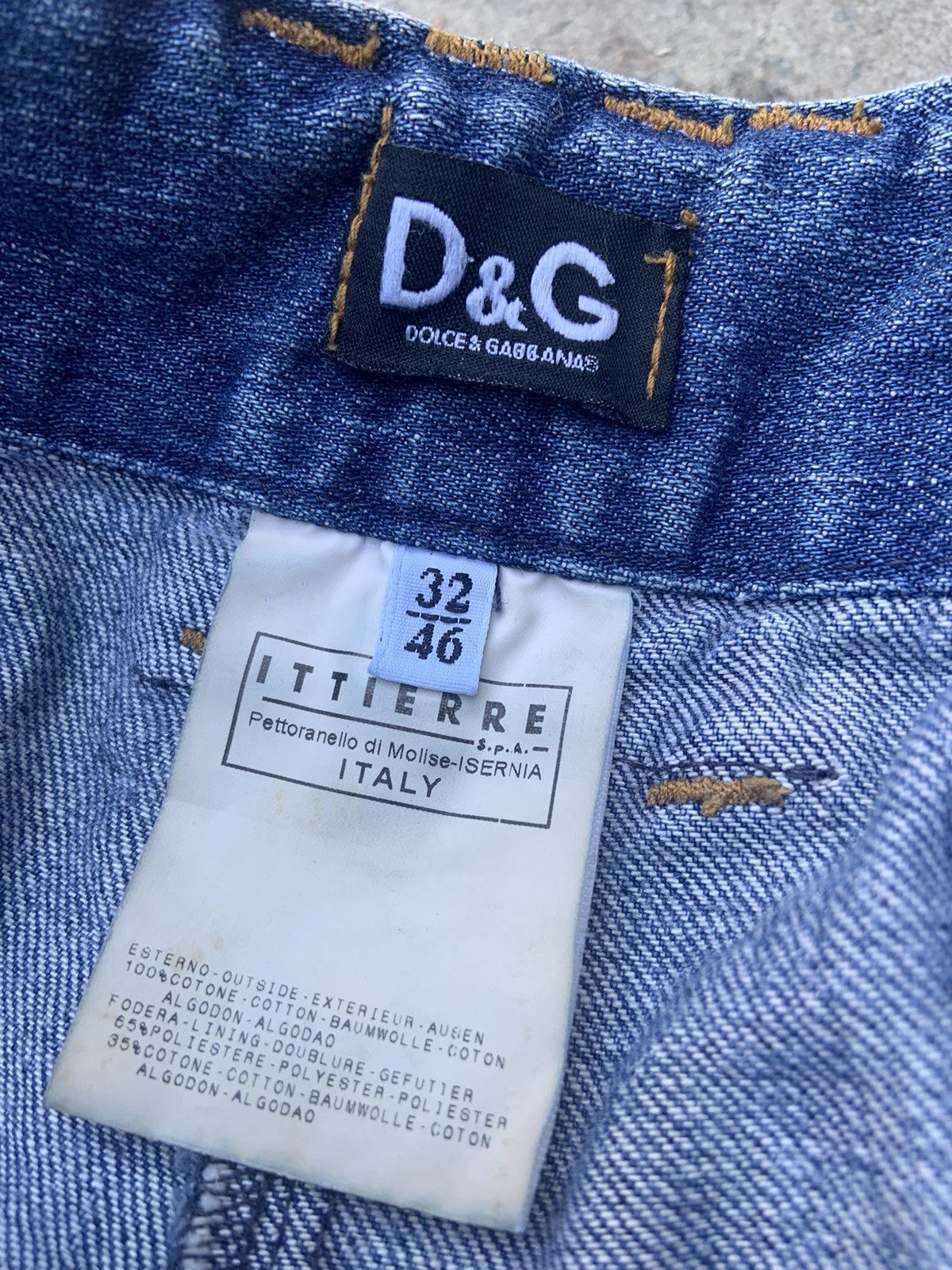 Dolce & Gabbana × Vintage vintage dolce & gabbana blue distressed denim 26/11/1973 Size 32" / US 10 / IT 46 - 8 Thumbnail