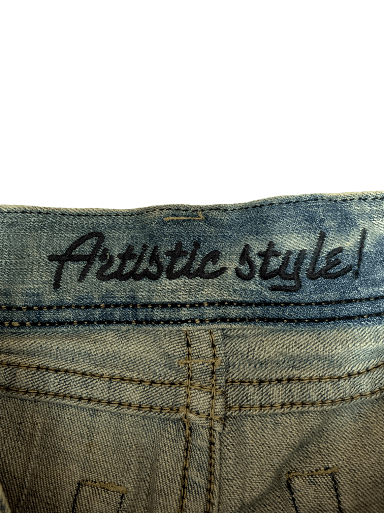 Japanese Brand Vintage Japanese Brand Faded Mud Wash Distressed Jean Shorts Size US 29 - 5 Thumbnail