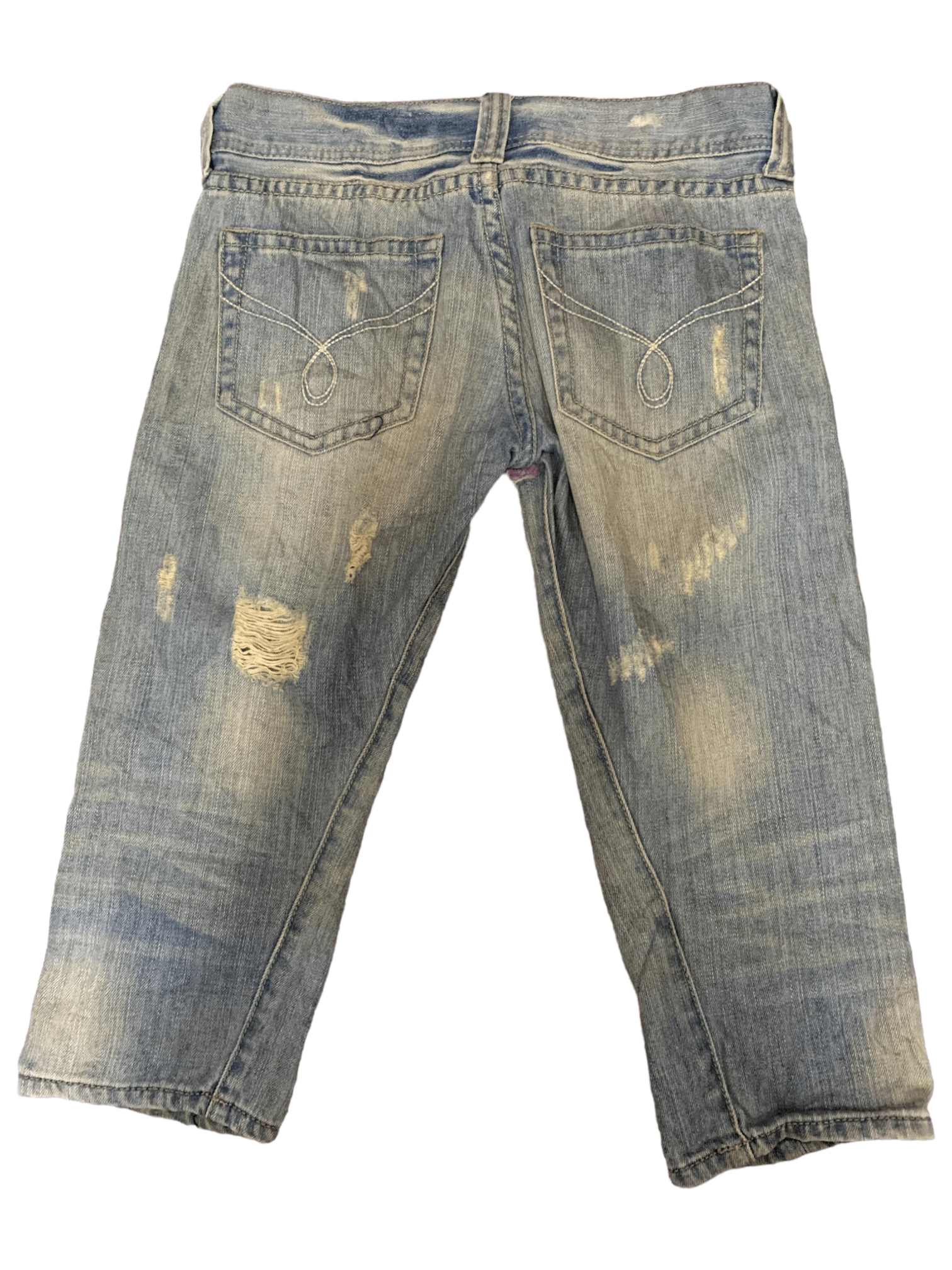 Japanese Brand Vintage Japanese Brand Faded Mud Wash Distressed Jean Shorts Size US 29 - 2 Thumbnail