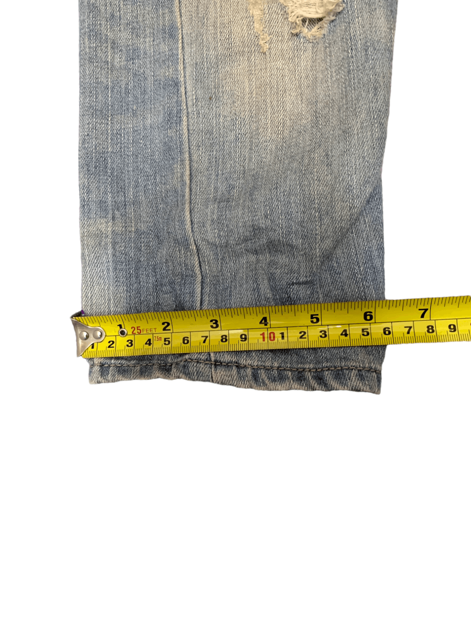 Japanese Brand Vintage Japanese Brand Faded Mud Wash Distressed Jean Shorts Size US 29 - 17 Thumbnail