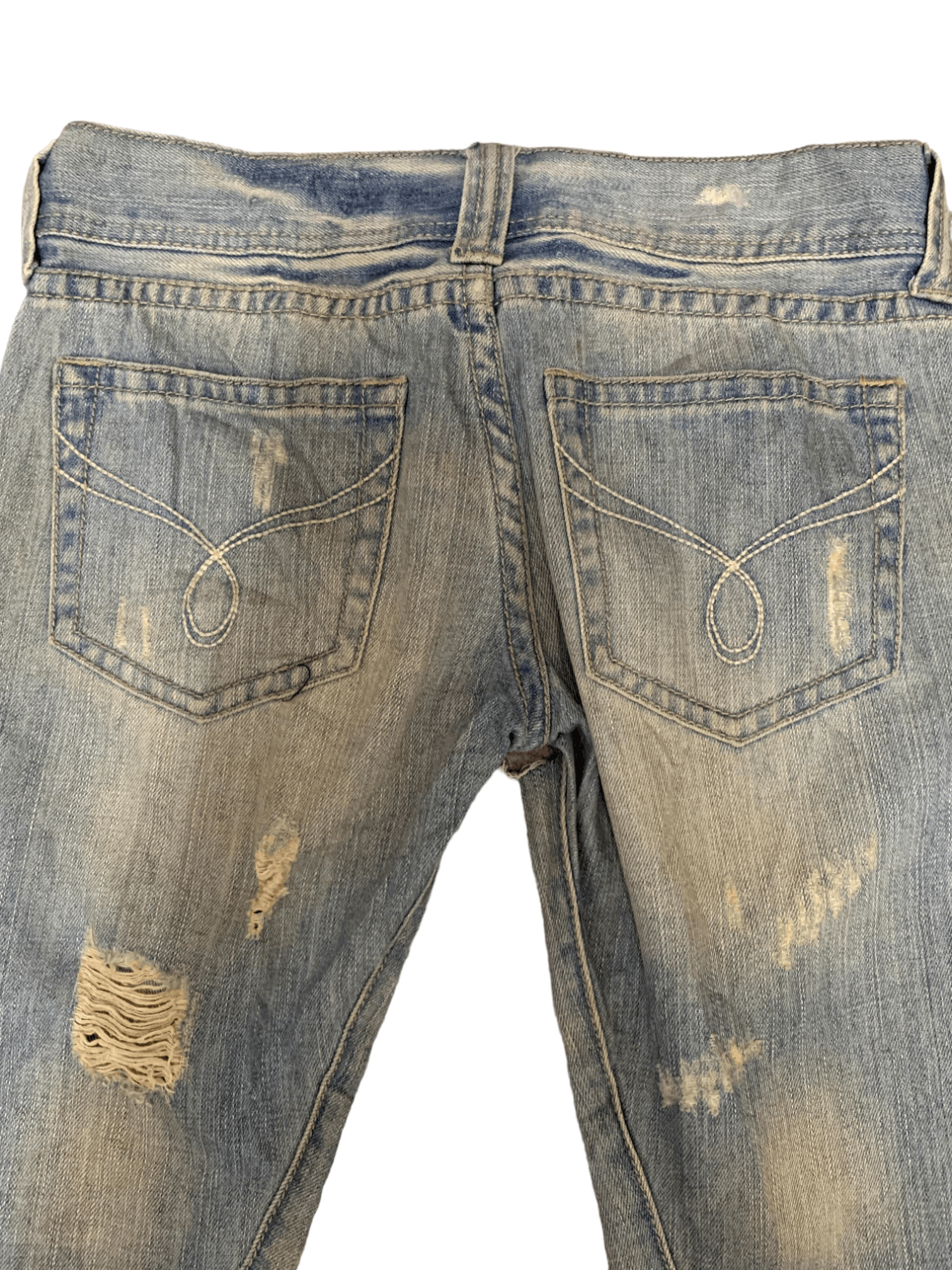 Japanese Brand Vintage Japanese Brand Faded Mud Wash Distressed Jean Shorts Size US 29 - 10 Thumbnail
