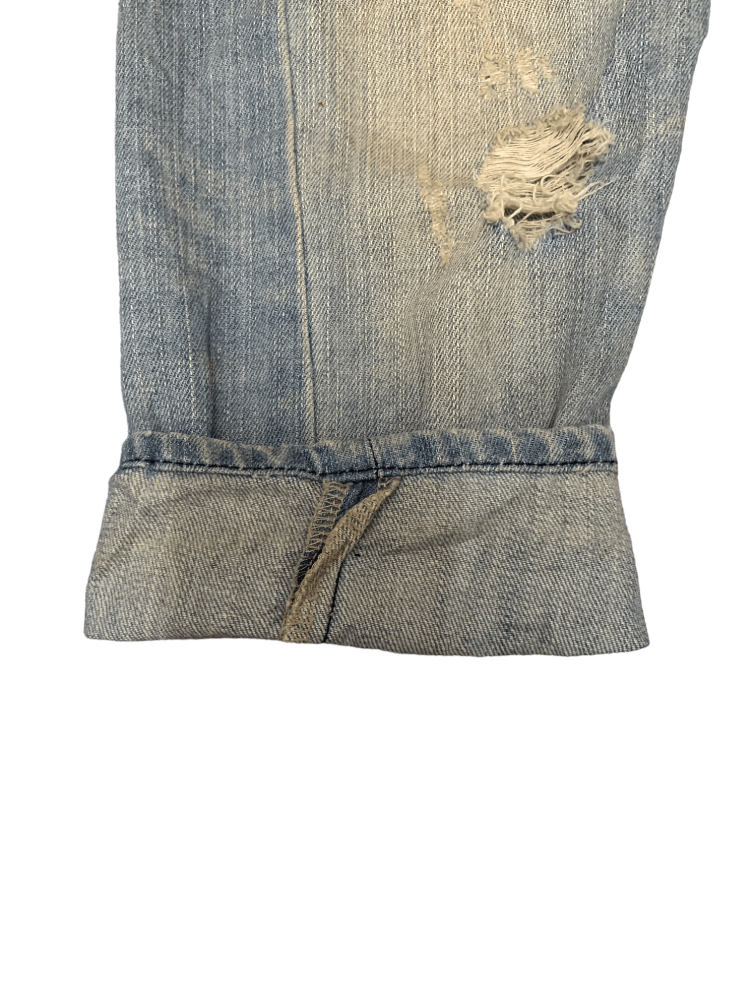 Japanese Brand Vintage Japanese Brand Faded Mud Wash Distressed Jean Shorts Size US 29 - 12 Thumbnail