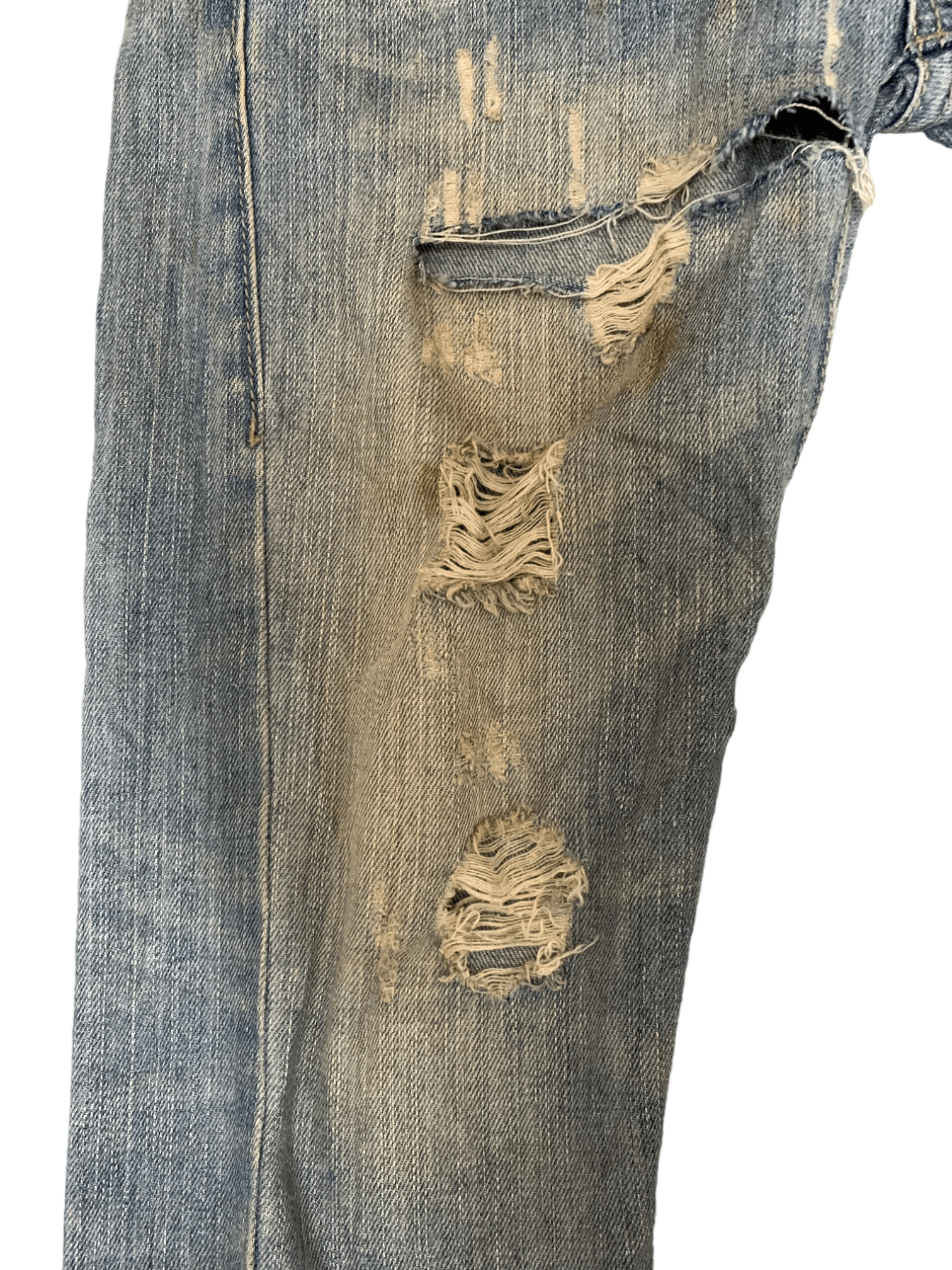 Japanese Brand Vintage Japanese Brand Faded Mud Wash Distressed Jean Shorts Size US 29 - 8 Thumbnail