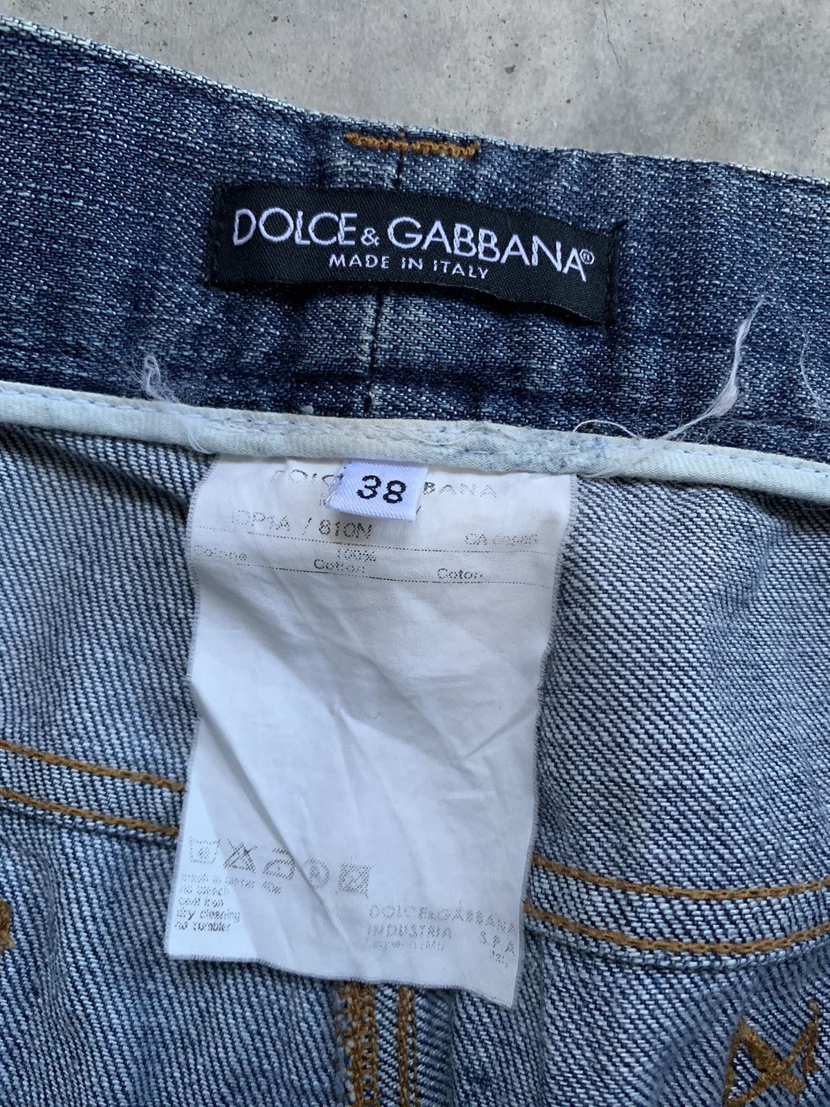 Dolce & Gabbana 🔥VERY RARE🔥 Dolce gabbana Spellout Side Tape Jeans Denim Size 30" / US 8 / IT 44 - 7 Thumbnail