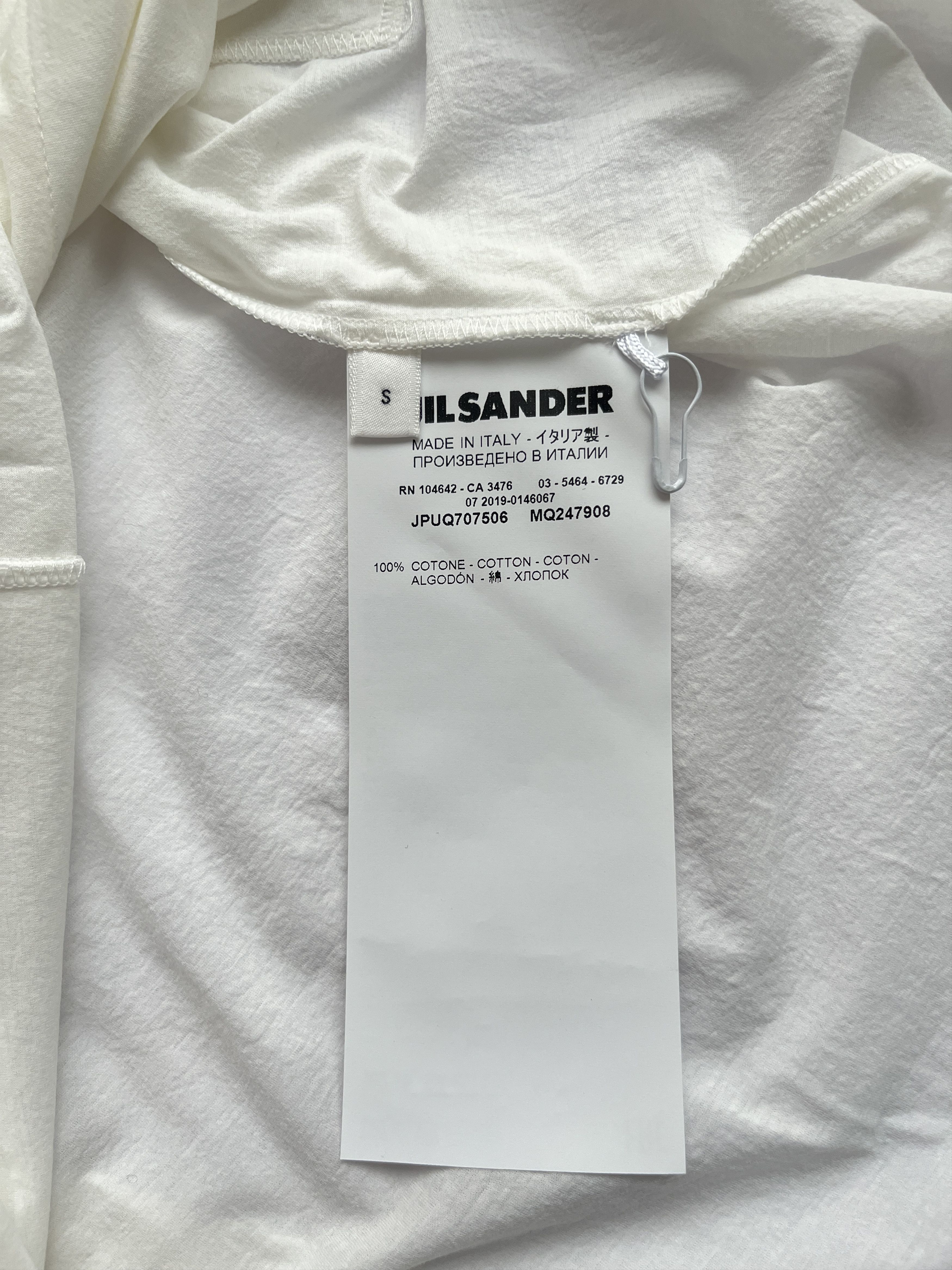 Jil Sander ⚡️QUICK SALE⚡️2019 Jil Sander + Ivory Short Sleeve T-Shirt Size US S / EU 44-46 / 1 - 4 Thumbnail