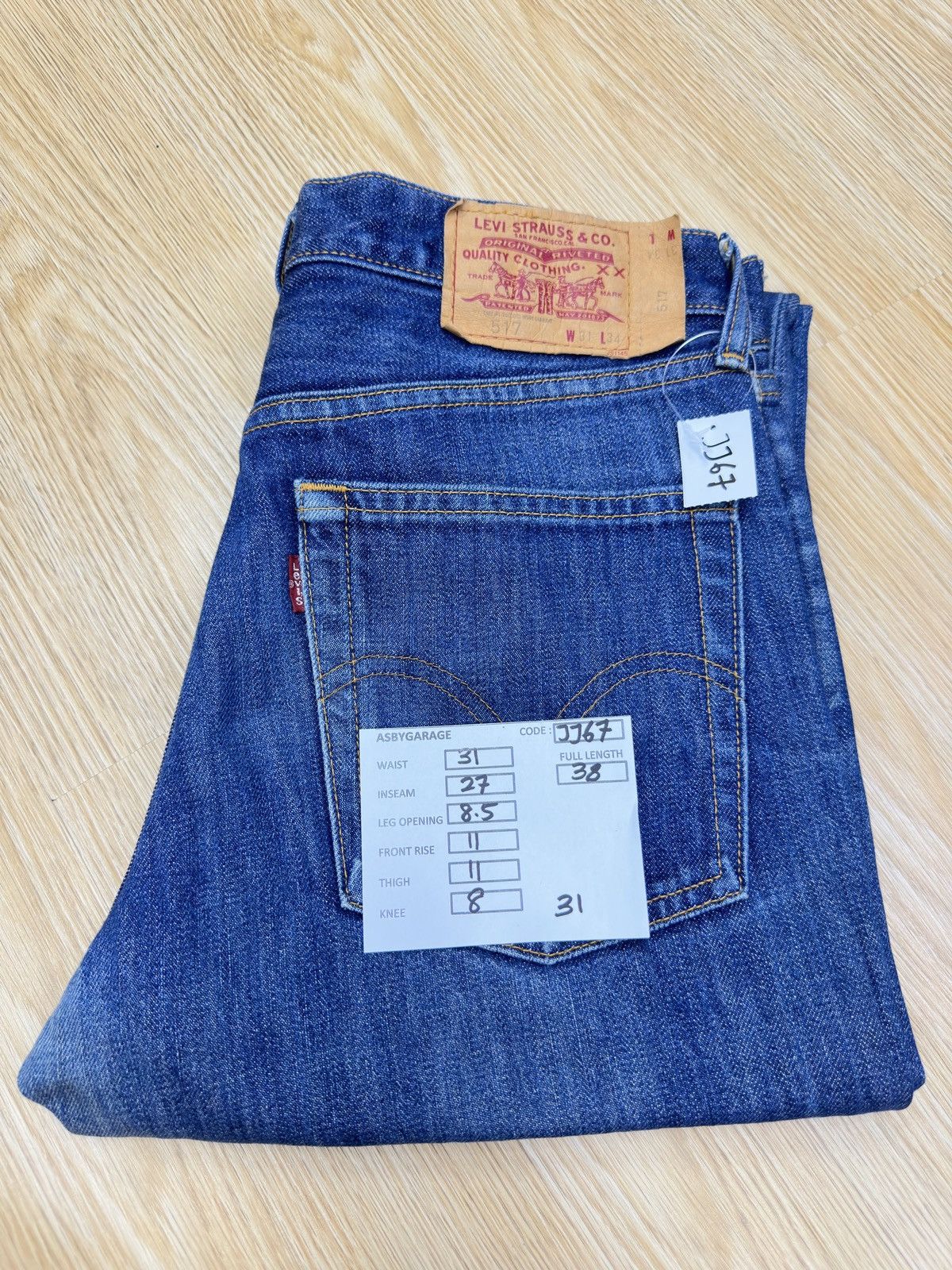 Levi's × Levi's Vintage Clothing × Vintage Vintage Levis 517 Flare Japan Denim JJ67 Size US 31 - 10 Thumbnail