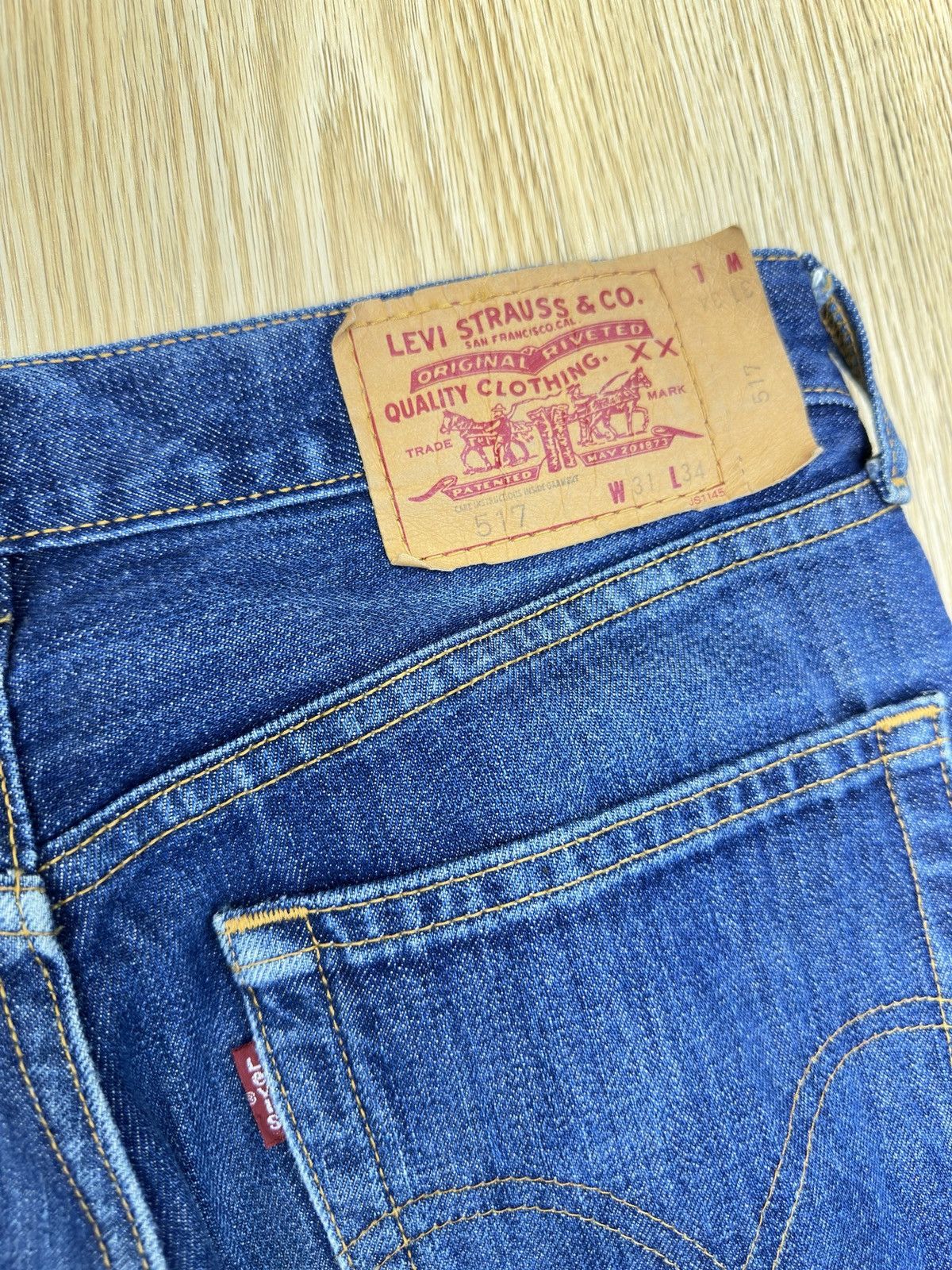Levi's × Levi's Vintage Clothing × Vintage Vintage Levis 517 Flare Japan Denim JJ67 Size US 31 - 9 Thumbnail