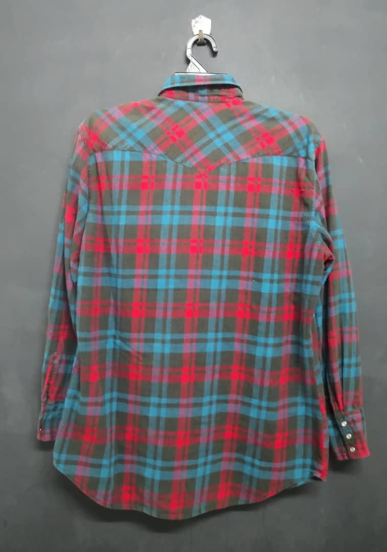 Flannel Vintage Wrangler Flannel Size US L / EU 52-54 / 3 - 2 Thumbnail