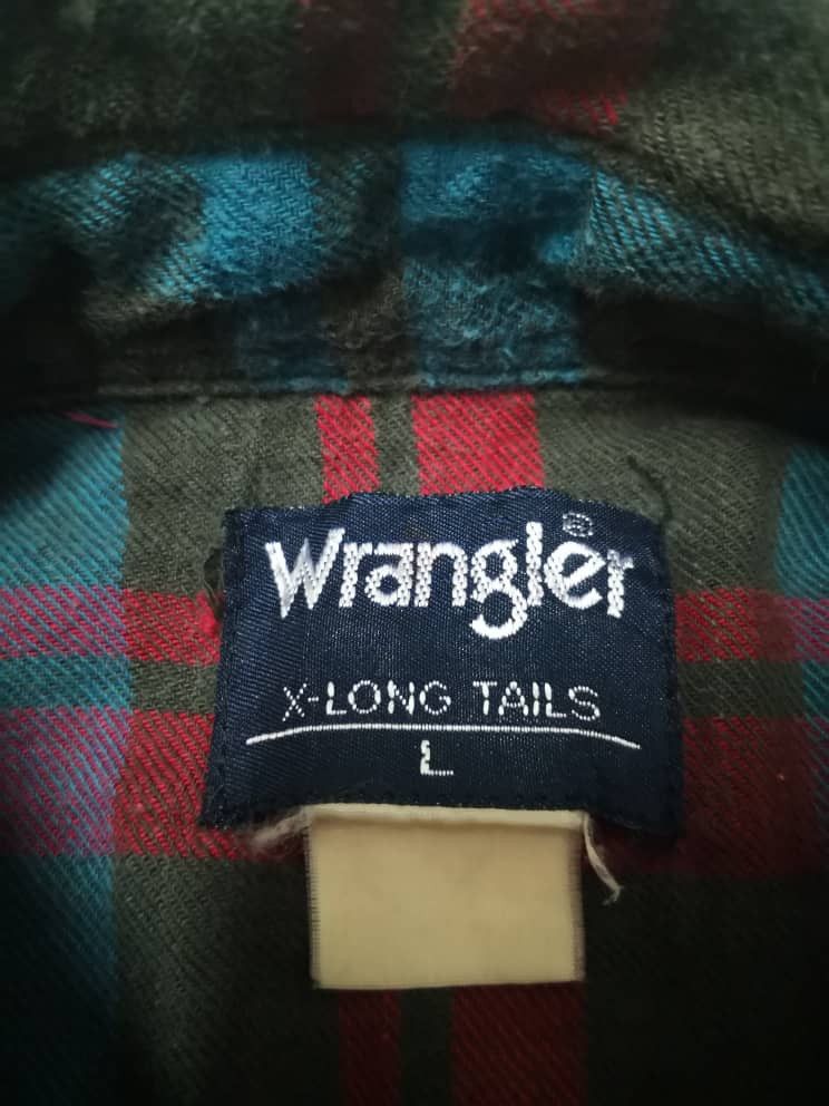 Flannel Vintage Wrangler Flannel Size US L / EU 52-54 / 3 - 4 Thumbnail