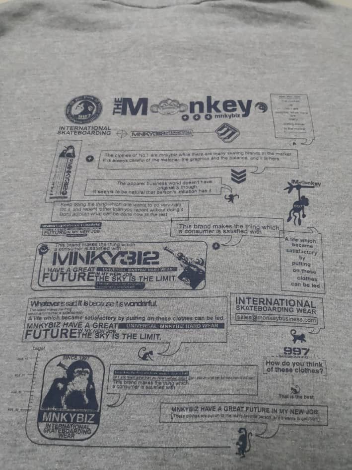 Japanese Brand Monkey Business Hoodie Size US XL / EU 56 / 4 - 2 Thumbnail