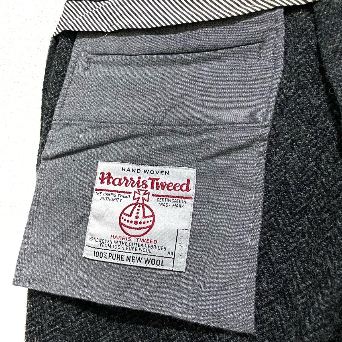 Harris Tweed Vintage Journal Standard TRISECT Wool Herringbone Pants Size US 33 - 10 Thumbnail