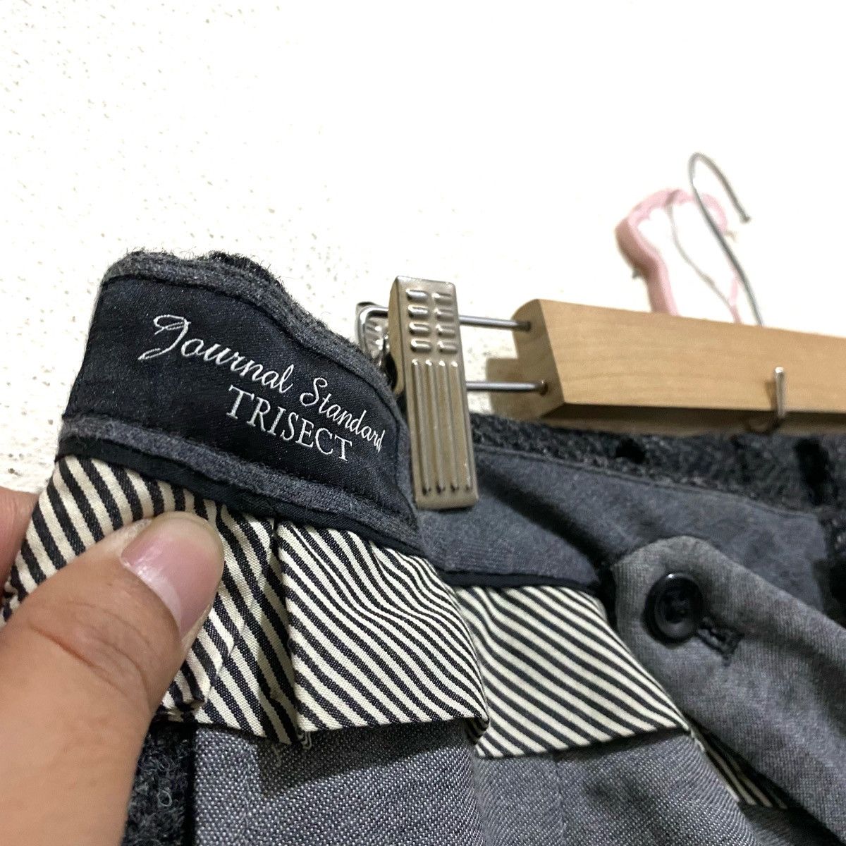 Harris Tweed Vintage Journal Standard TRISECT Wool Herringbone Pants Size US 33 - 8 Thumbnail