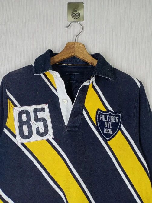 Tommy Hilfiger Vintage Tommy Hilfiger Striped Long Sleeve Rugby Shirt Size US S / EU 44-46 / 1 - 2 Thumbnail