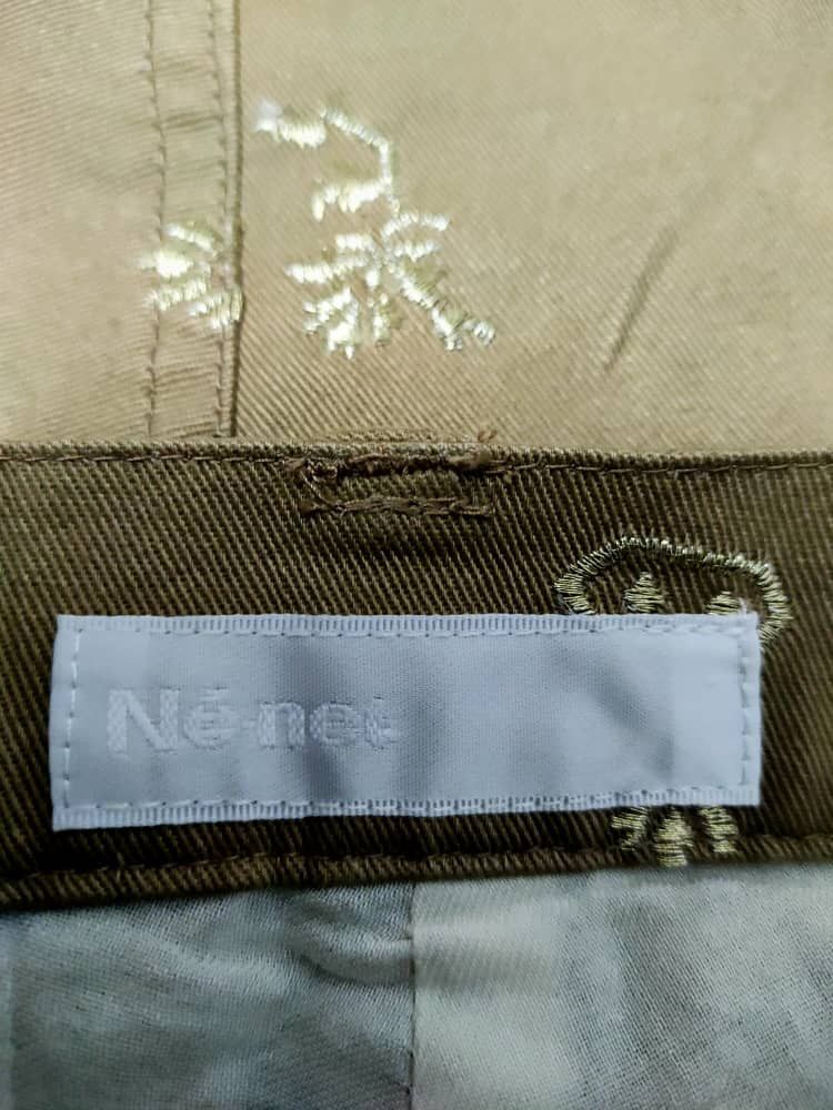 Issey Miyake Ne-Net Embroidered Cropped Pant Size 29" - 7 Thumbnail