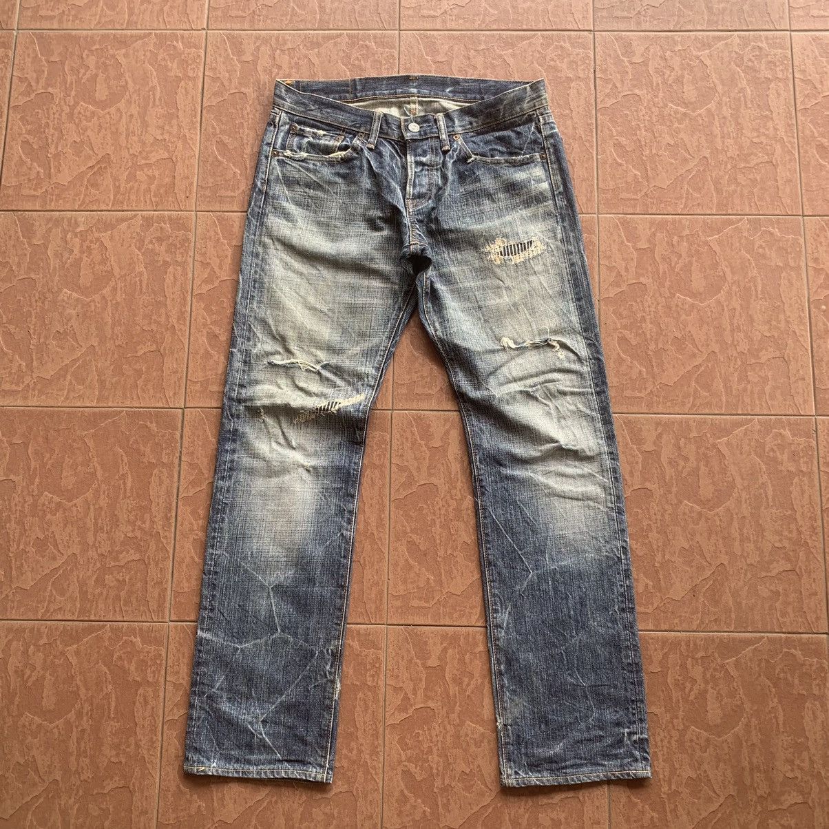Eternal × Japanese Brand × Vintage 💥 STEALS💥VINTAGE ETERNAL JEANS 30x31 RUGGED DENIM TROUSERS Size US 30 / EU 46 - 1 Thumbnail
