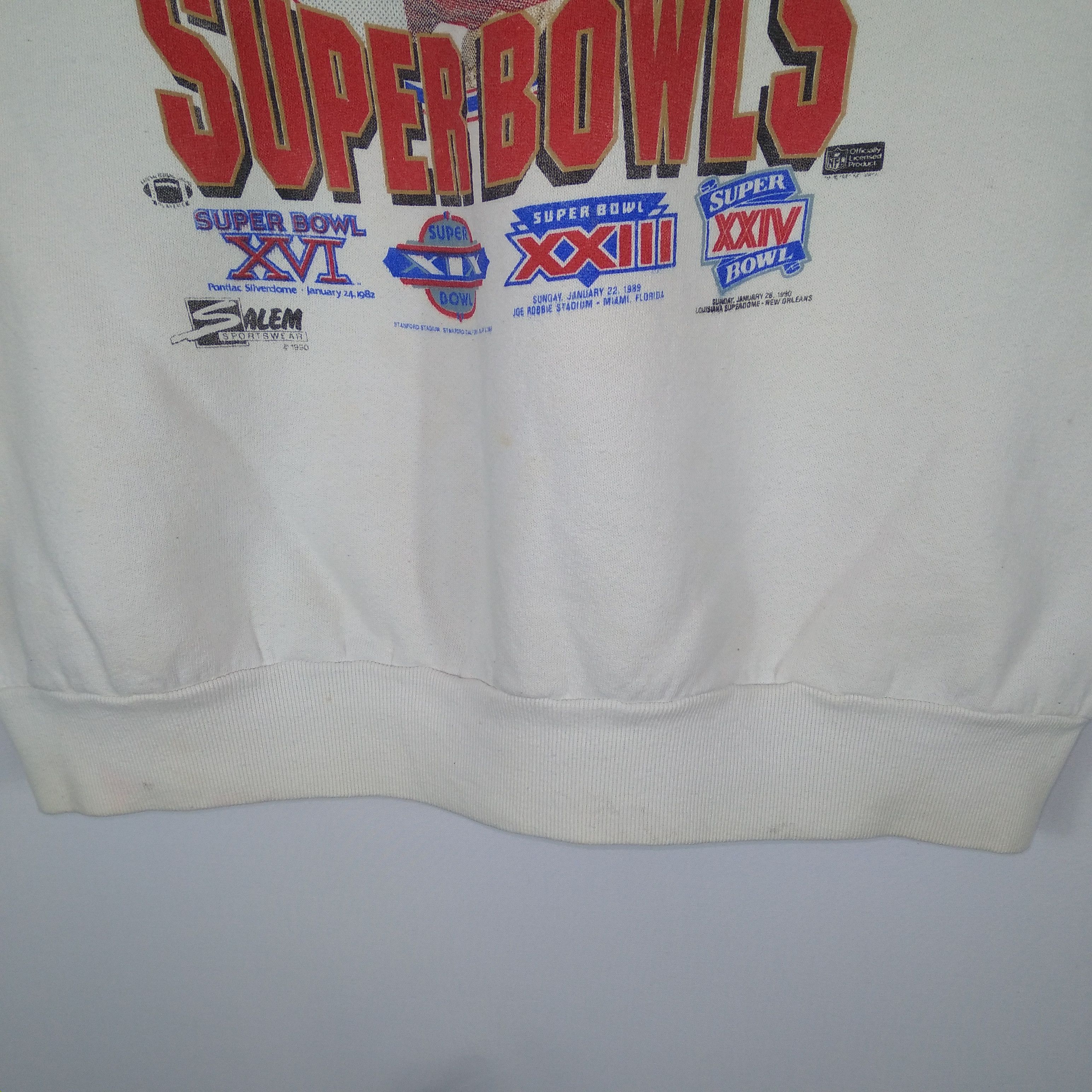 NFL × Salem Sportswear × Vintage Vintage 1990 Joe Montana NFL Super Bowl By Salem Sportswear Size US M / EU 48-50 / 2 - 3 Thumbnail