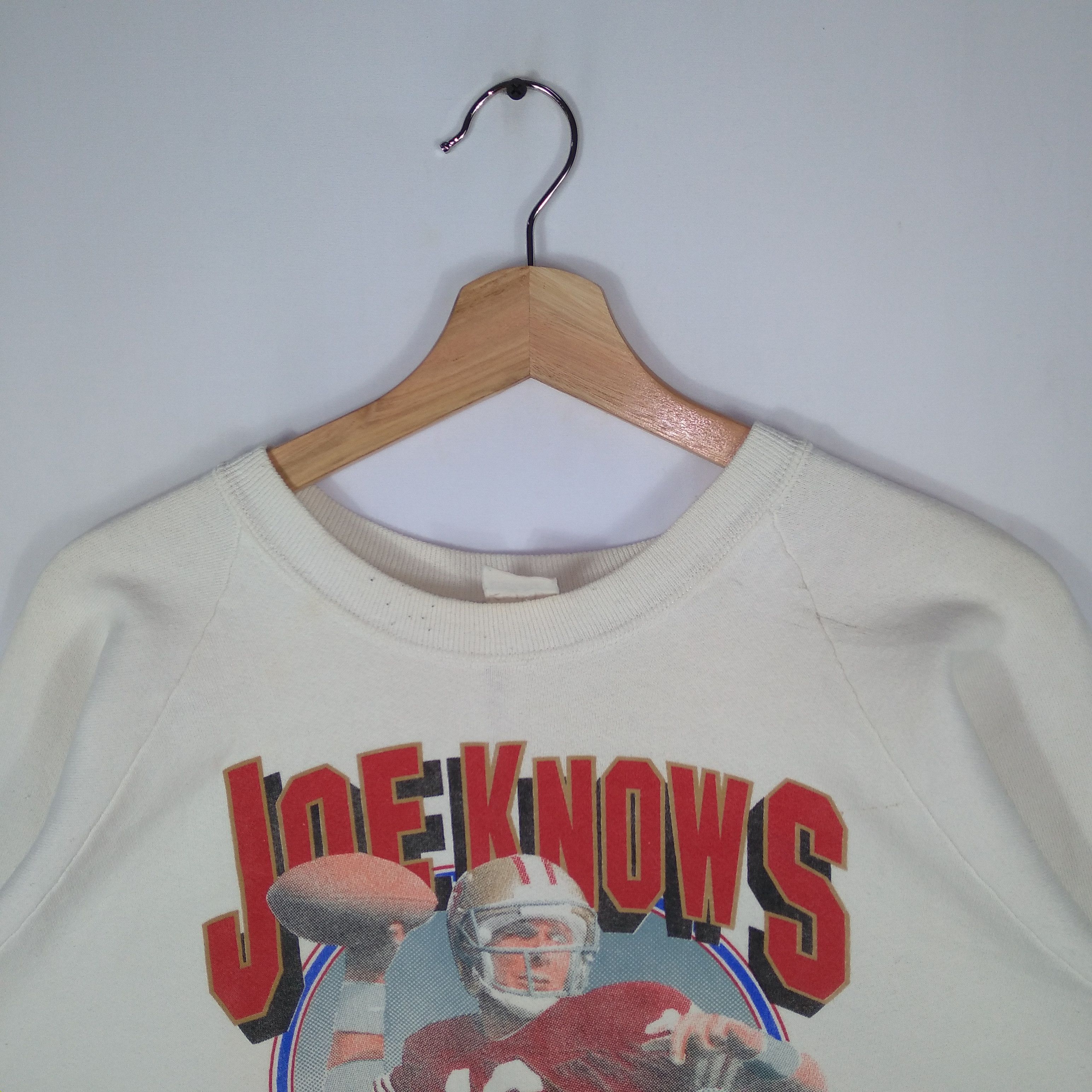 NFL × Salem Sportswear × Vintage Vintage 1990 Joe Montana NFL Super Bowl By Salem Sportswear Size US M / EU 48-50 / 2 - 2 Thumbnail