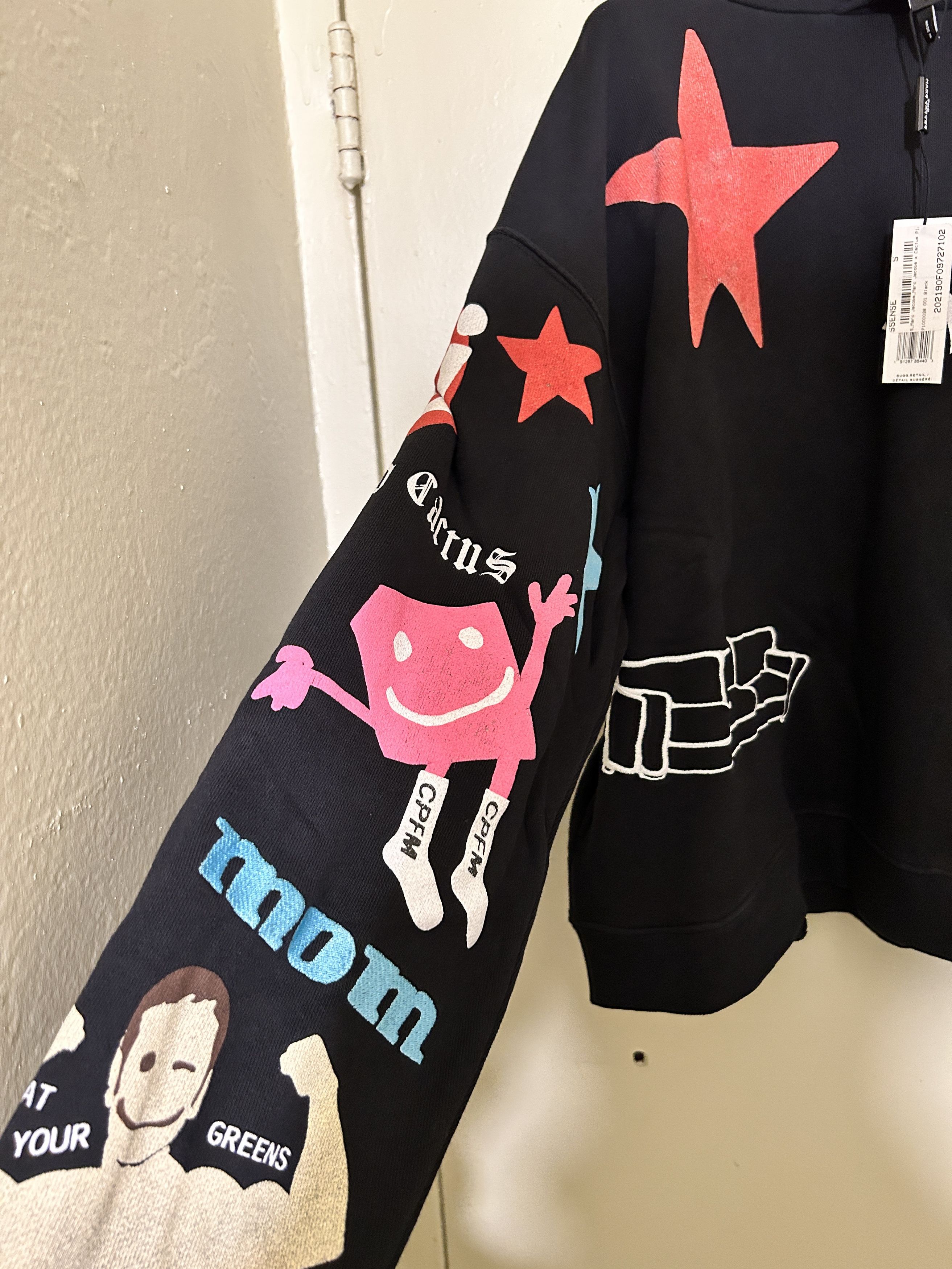 Cactus Plant Flea Market CPFM Tattoo Hooded Pullover Sweatshirt Black Size US S / EU 44-46 / 1 - 5 Thumbnail