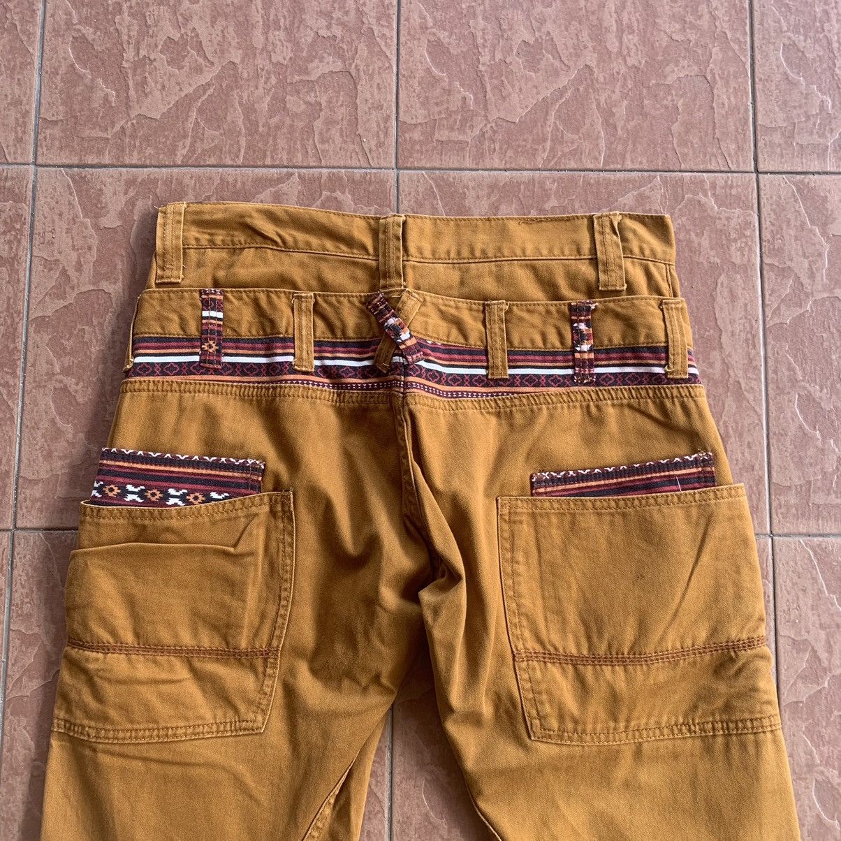 Japanese Brand × Vintage STEALS💥VINTAGE DOMINATE DOUBLE WAIST NAVAJO TROUSERS PANTS Size US 31 - 11 Thumbnail