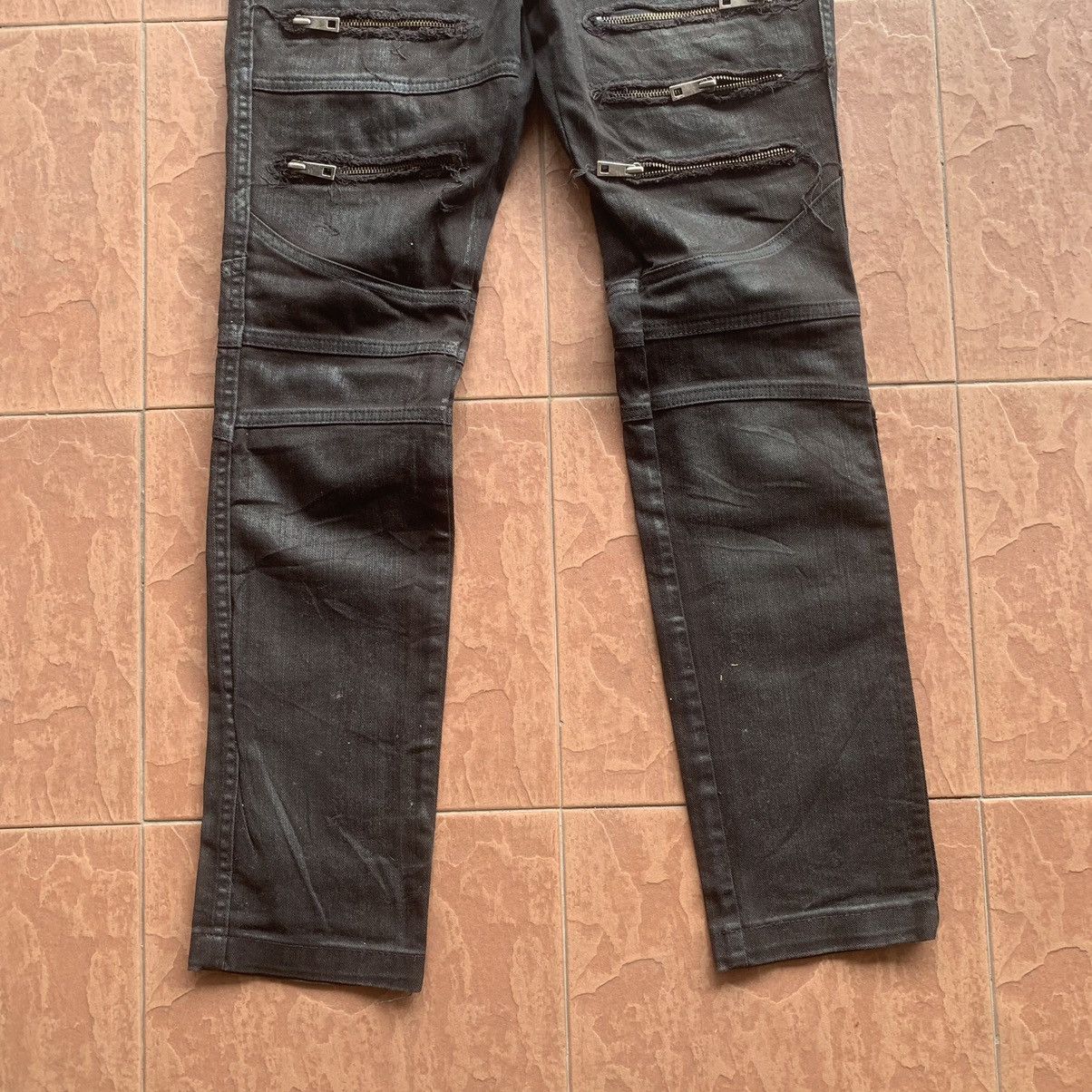 Japanese Brand JAPANESE VINTAGE GLAMOUR JEANS MULTI ZIPPER TROUSERS PANTS Size US 30 / EU 46 - 3 Thumbnail