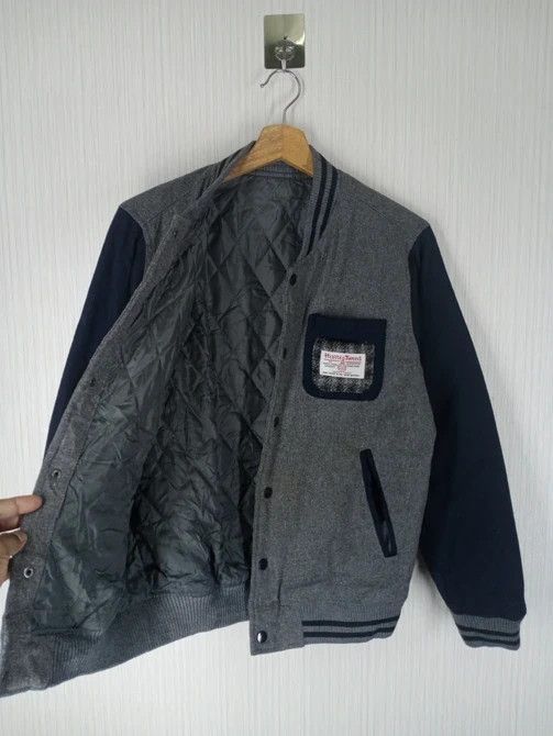 Harris Tweed RARE VINTAGE HARRIS TWEED WOOL VARSITY JACKET Size US M / EU 48-50 / 2 - 1 Thumbnail