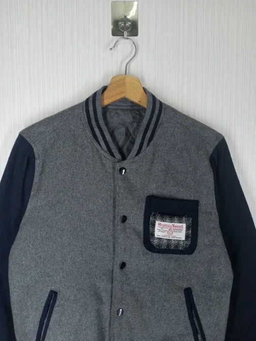 Harris Tweed RARE VINTAGE HARRIS TWEED WOOL VARSITY JACKET Size US M / EU 48-50 / 2 - 7 Thumbnail
