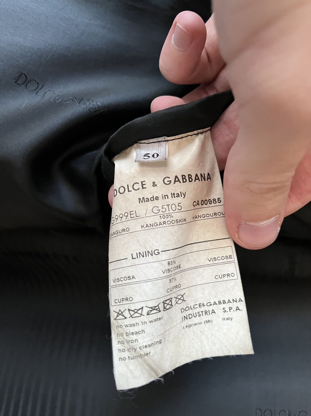 Dolce & Gabbana × Vintage Dolce & Gabbana Kangaroo Leather Jacket Size US M / EU 48-50 / 2 - 11 Thumbnail
