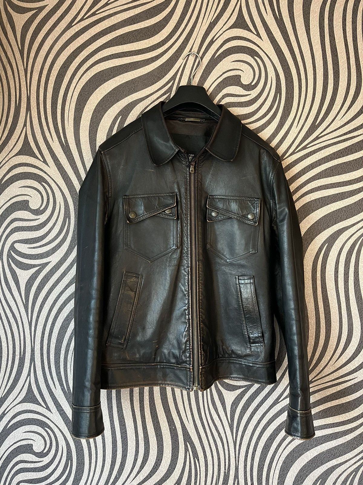 Dolce & Gabbana Kangaroo Leather Jacket Leather Jackets