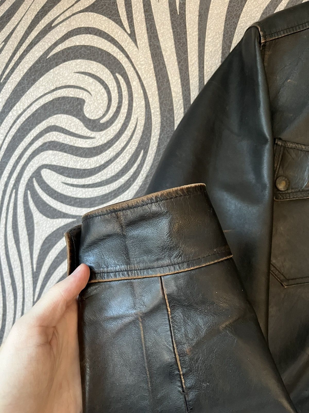 Dolce & Gabbana × Vintage Dolce & Gabbana Kangaroo Leather Jacket Size US M / EU 48-50 / 2 - 8 Thumbnail