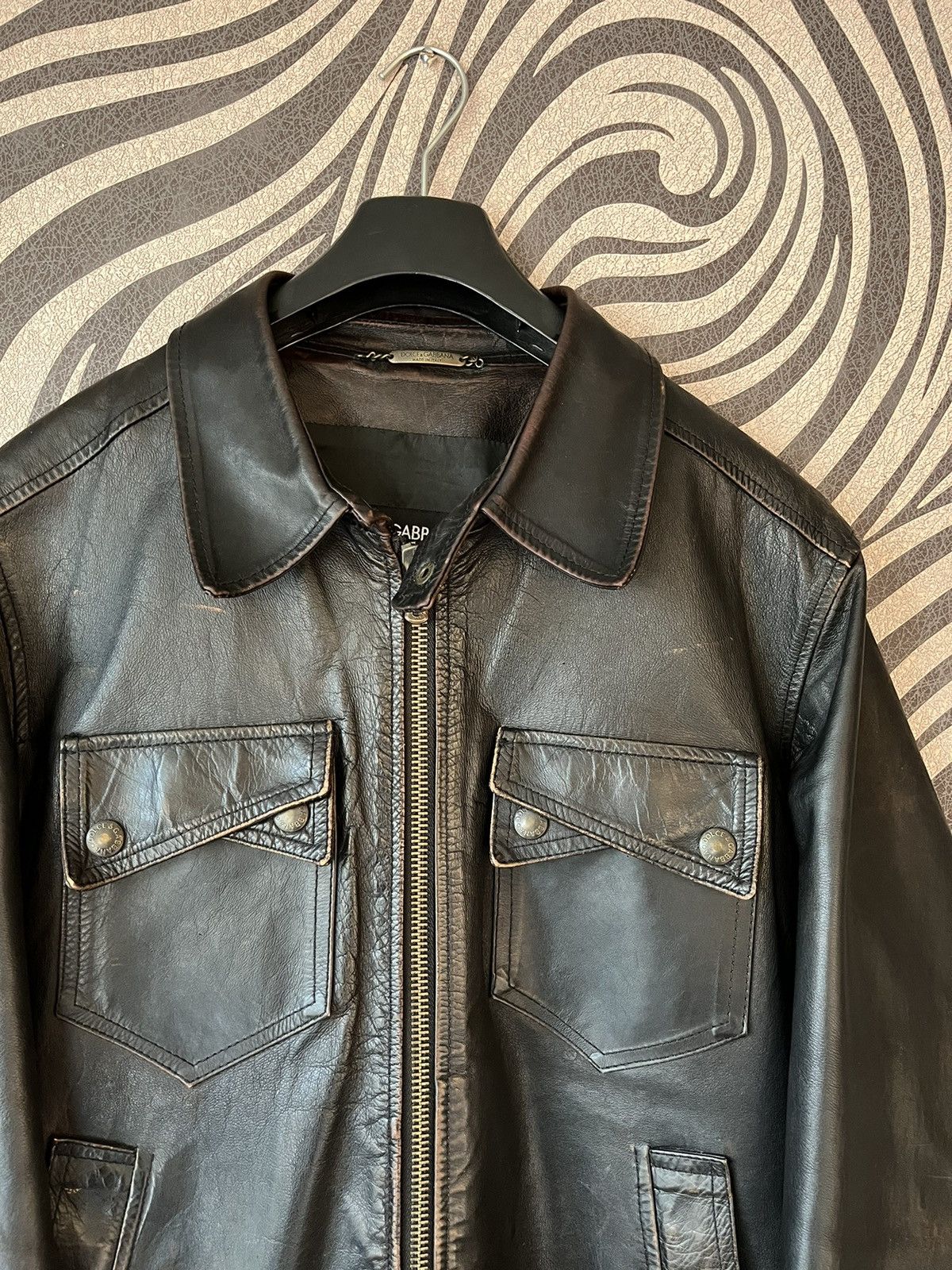 Dolce & Gabbana × Vintage Dolce & Gabbana Kangaroo Leather Jacket Size US M / EU 48-50 / 2 - 4 Thumbnail