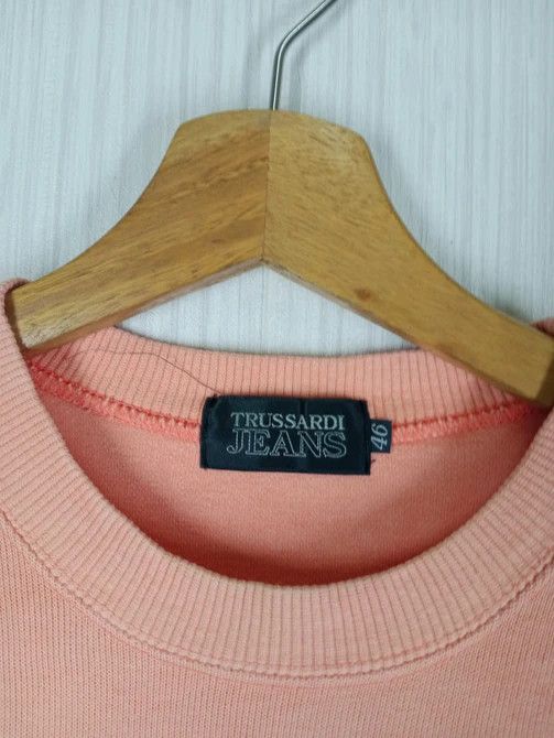 Trussardi Rare Vintage 90s Trussardi Embroidered Big Logo Sweatshirt Size US L / EU 52-54 / 3 - 6 Thumbnail