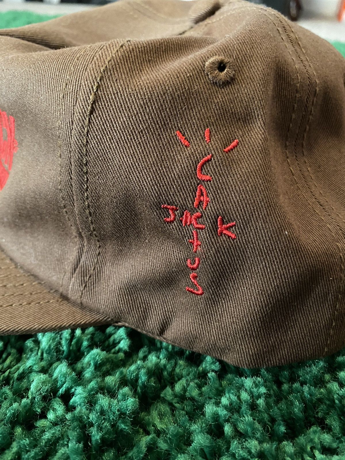 Travis Scott Cactus Jack Brown w/ Red Snapback Hat Size ONE SIZE - 3 Thumbnail