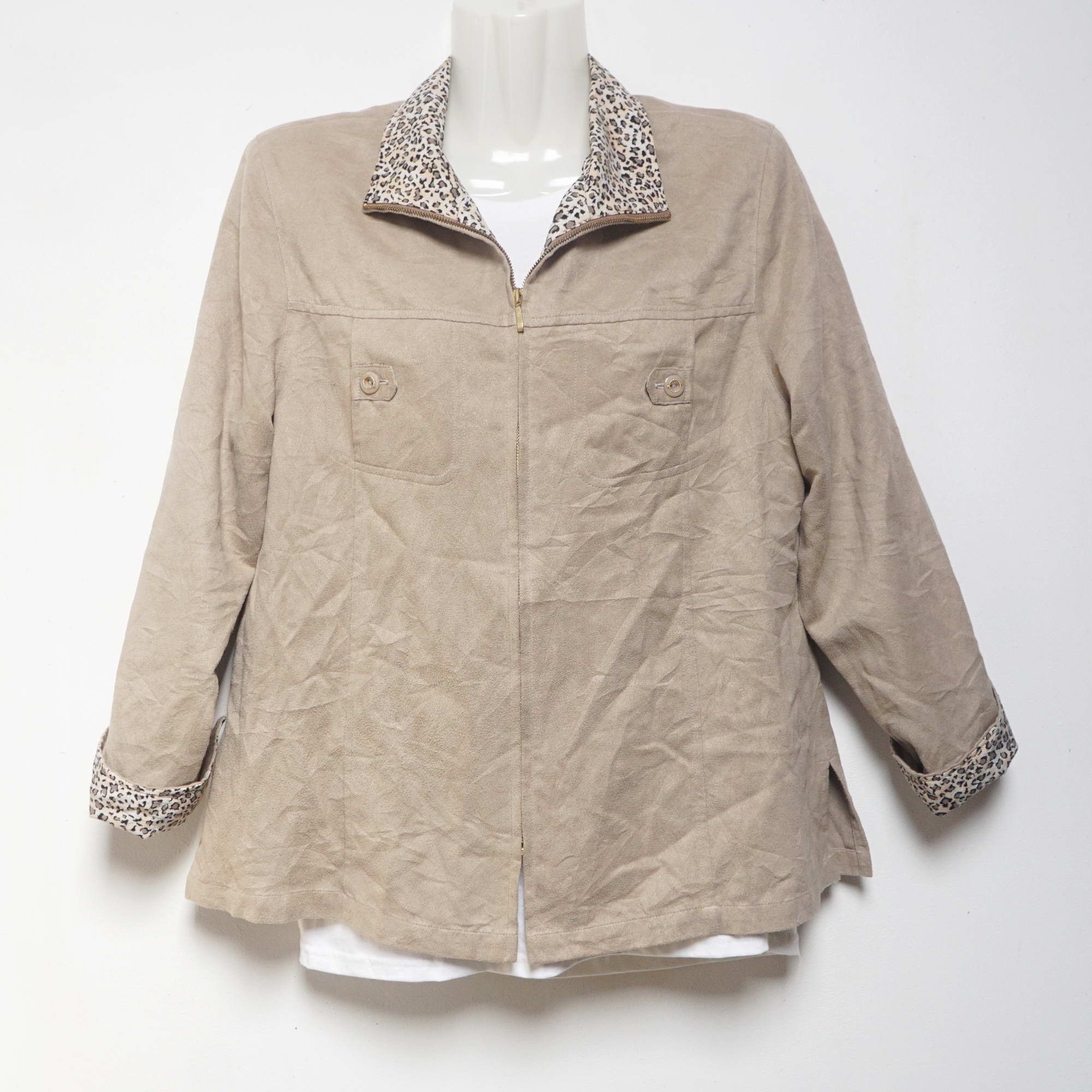 Japanese Brand GLOBALLADE Leopard Design Women's Jacket Size US M / EU 48-50 / 2 - 1 Thumbnail