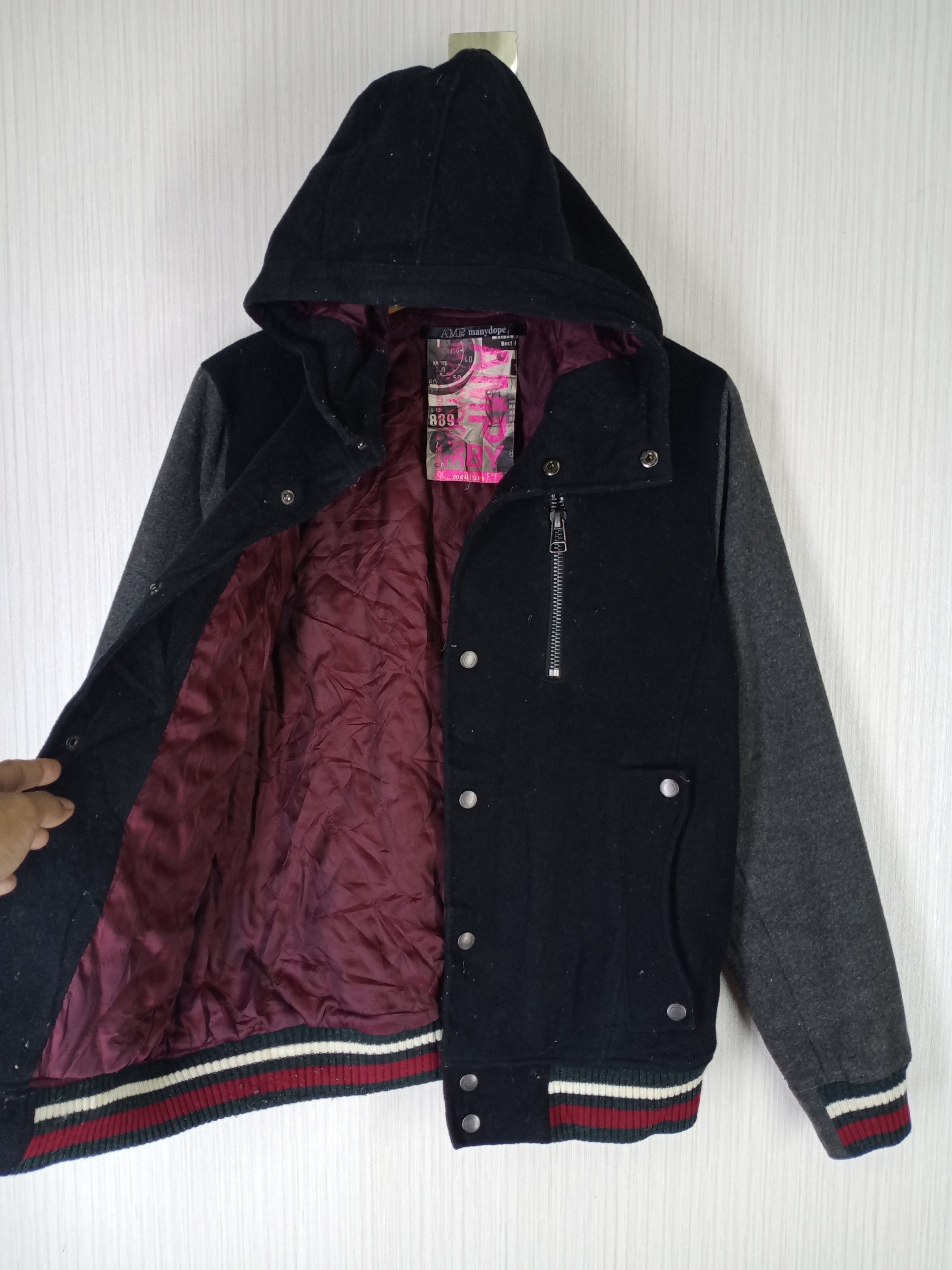 AMP × If Six Was Nine × Japanese Brand Rare AMP by ManyDope Japanese Varstiy Jacket Size US M / EU 48-50 / 2 - 6 Thumbnail