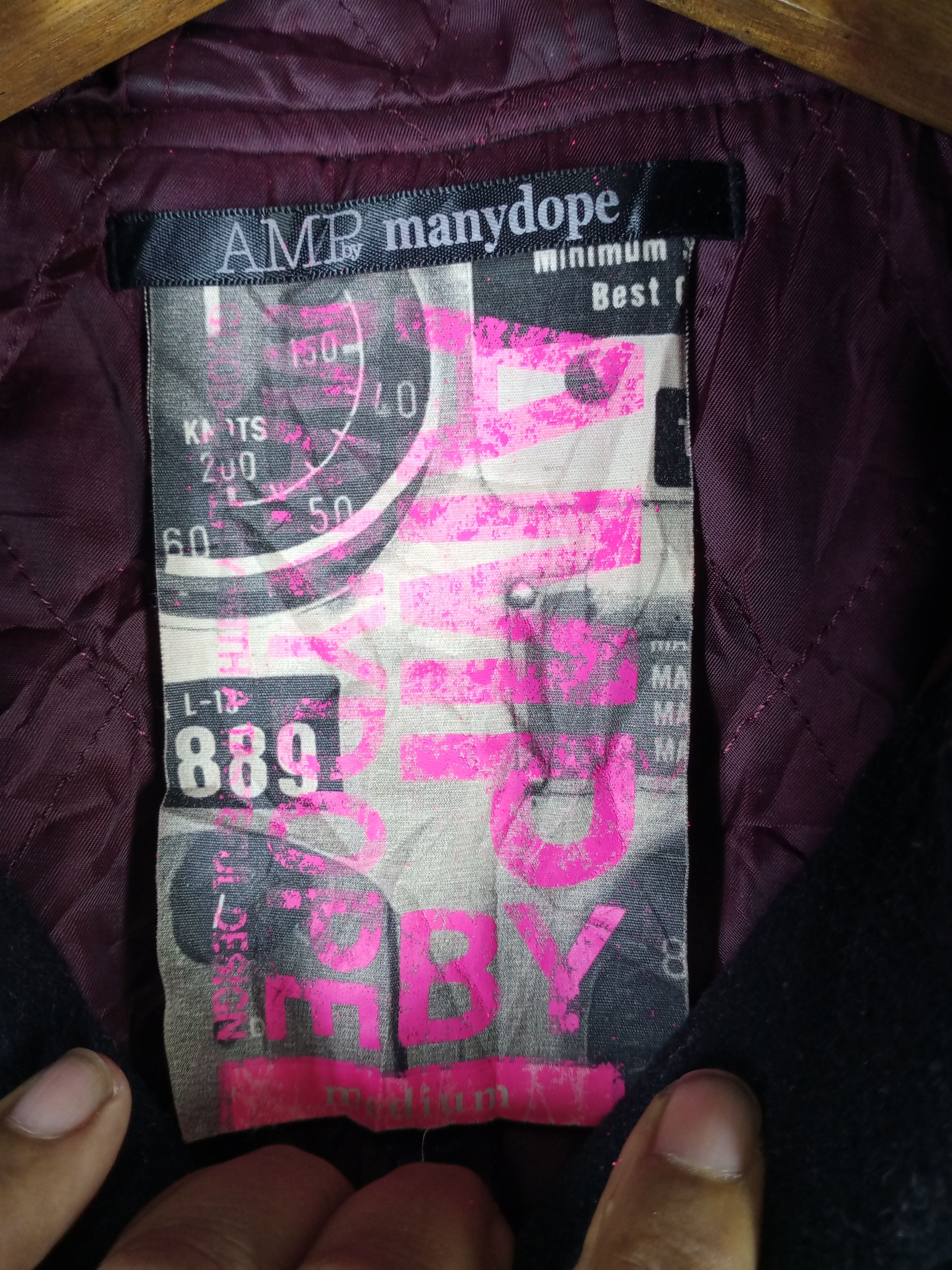 AMP × If Six Was Nine × Japanese Brand Rare AMP by ManyDope Japanese Varstiy Jacket Size US M / EU 48-50 / 2 - 4 Thumbnail