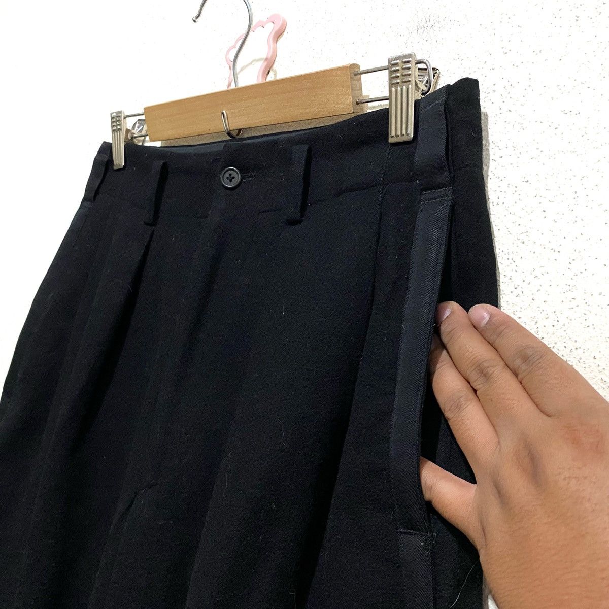 Yohji Yamamoto Vintage Y's For Men Wool Pants Casual Side Line Size US 29 - 3 Thumbnail