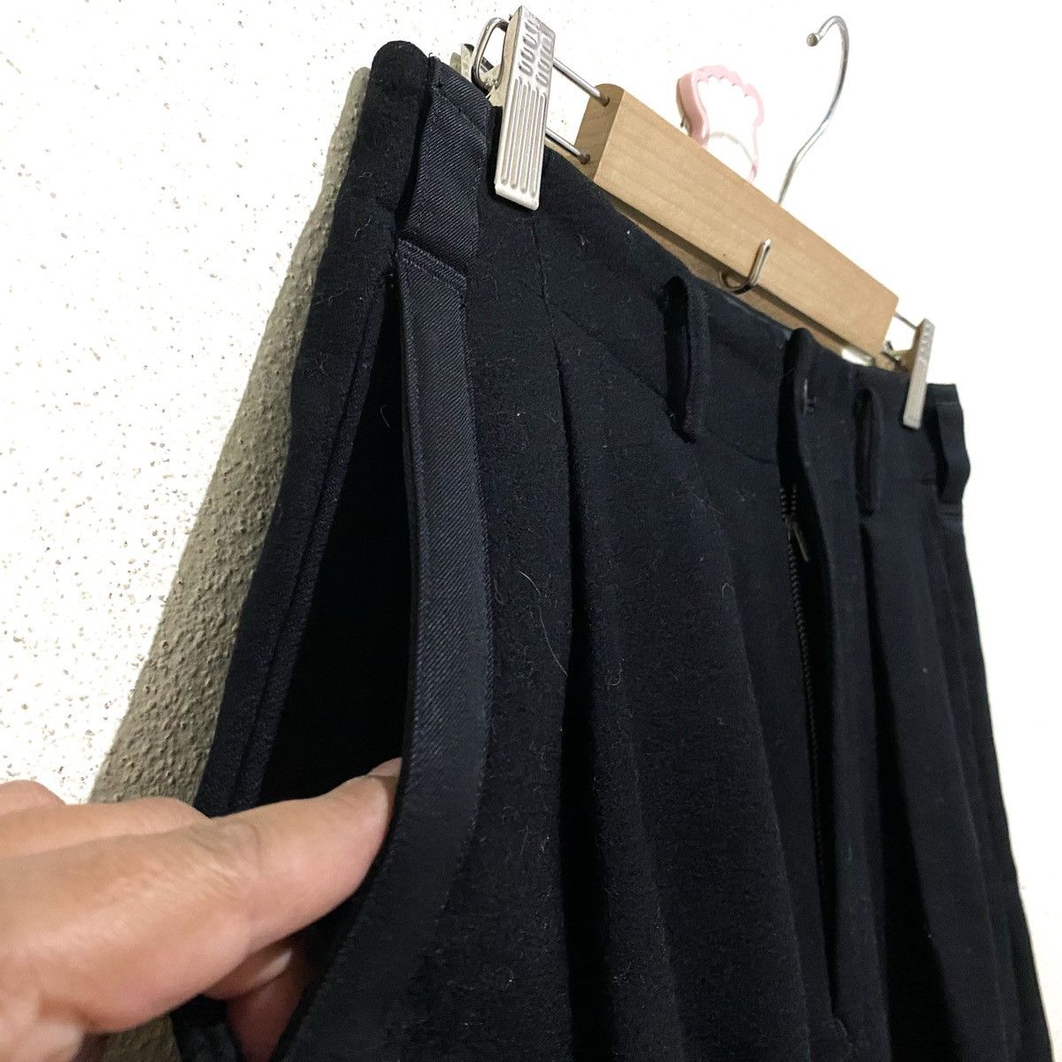 Yohji Yamamoto Vintage Y's For Men Wool Pants Casual Side Line Size US 29 - 2 Thumbnail