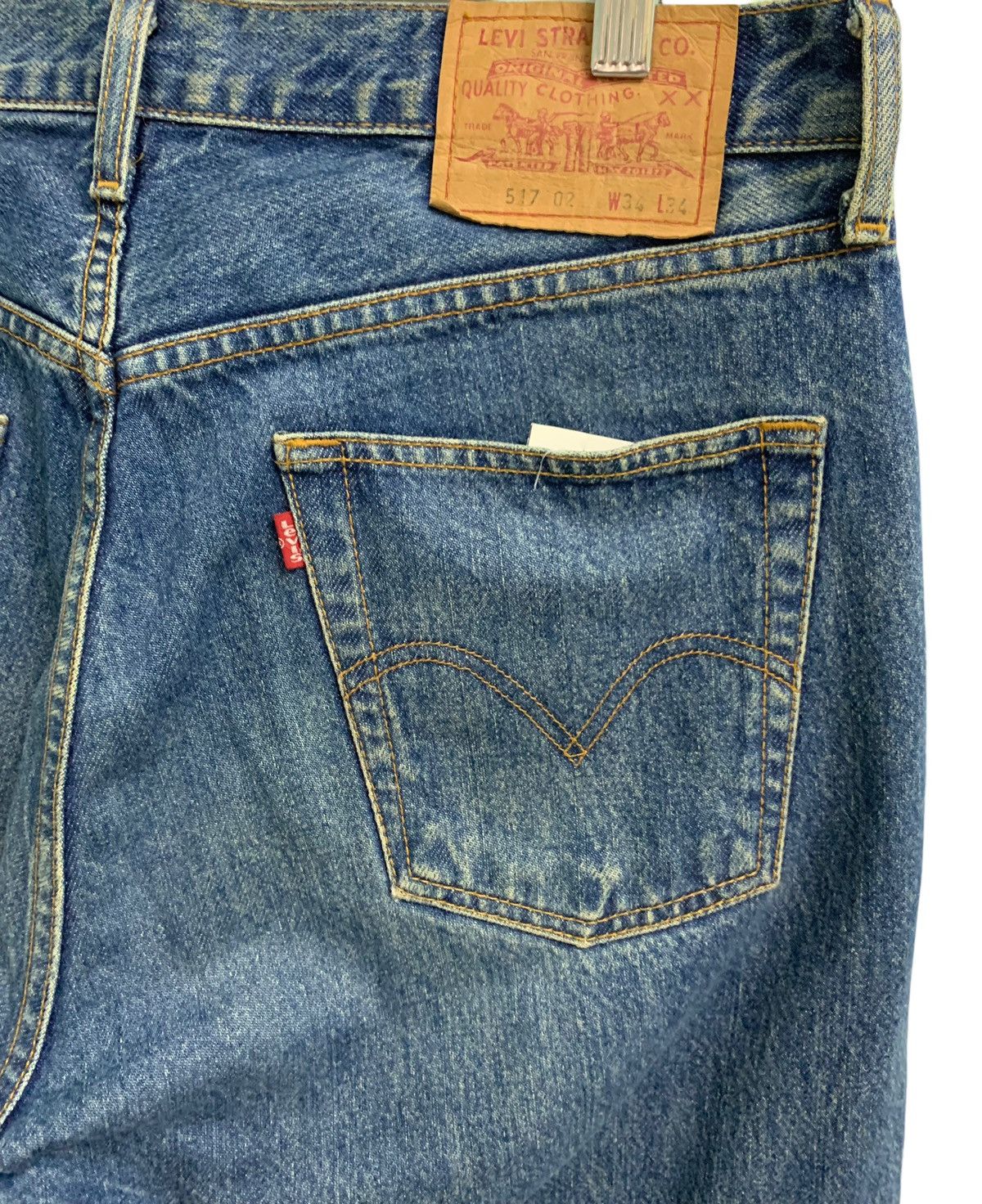 Levi's × Levi's Vintage Clothing × Vintage Vintage Levis 90s 517 Button Fly Jeans Size US 34 / EU 50 - 6 Thumbnail