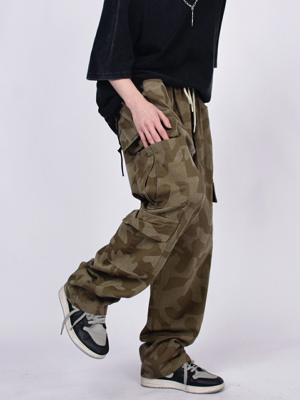 skate camo cargo pants