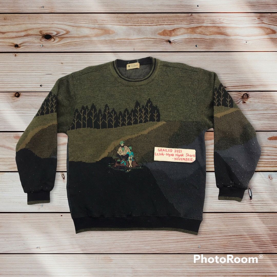 Japanese Brand × Vintage ❌Final Drop❌ Vintage Cockney sweatshirt Size US L / EU 52-54 / 3 - 1 Thumbnail