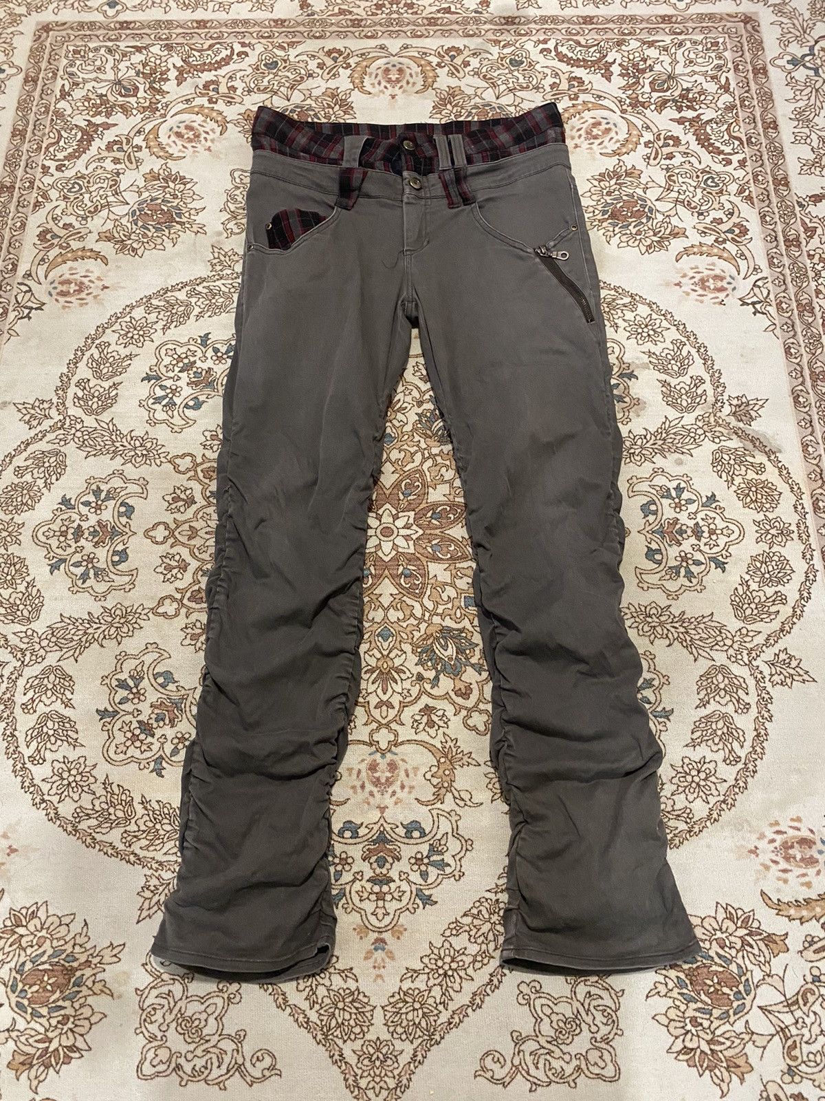 Japanese Brand Vintage Punk Style Double Waist Stretchable Pants Size US 33 - 1 Thumbnail
