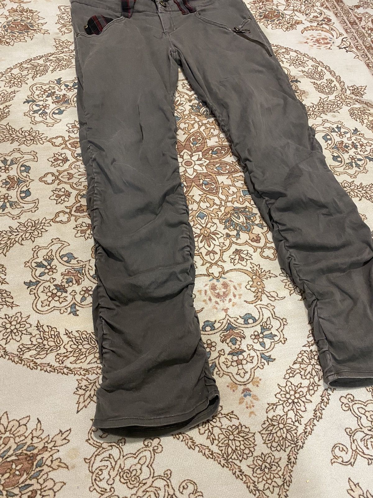 Japanese Brand Vintage Punk Style Double Waist Stretchable Pants Size US 33 - 2 Thumbnail