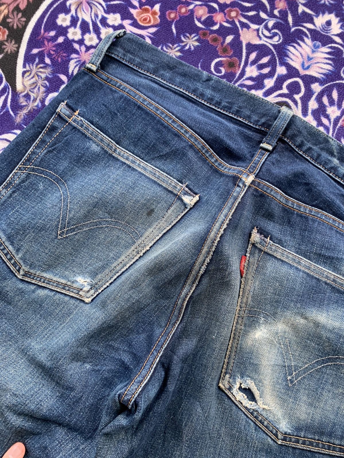 Levi's Vintage Clothing Levis 502 Distressed Denim Size US 36 / EU 52 - 12 Thumbnail