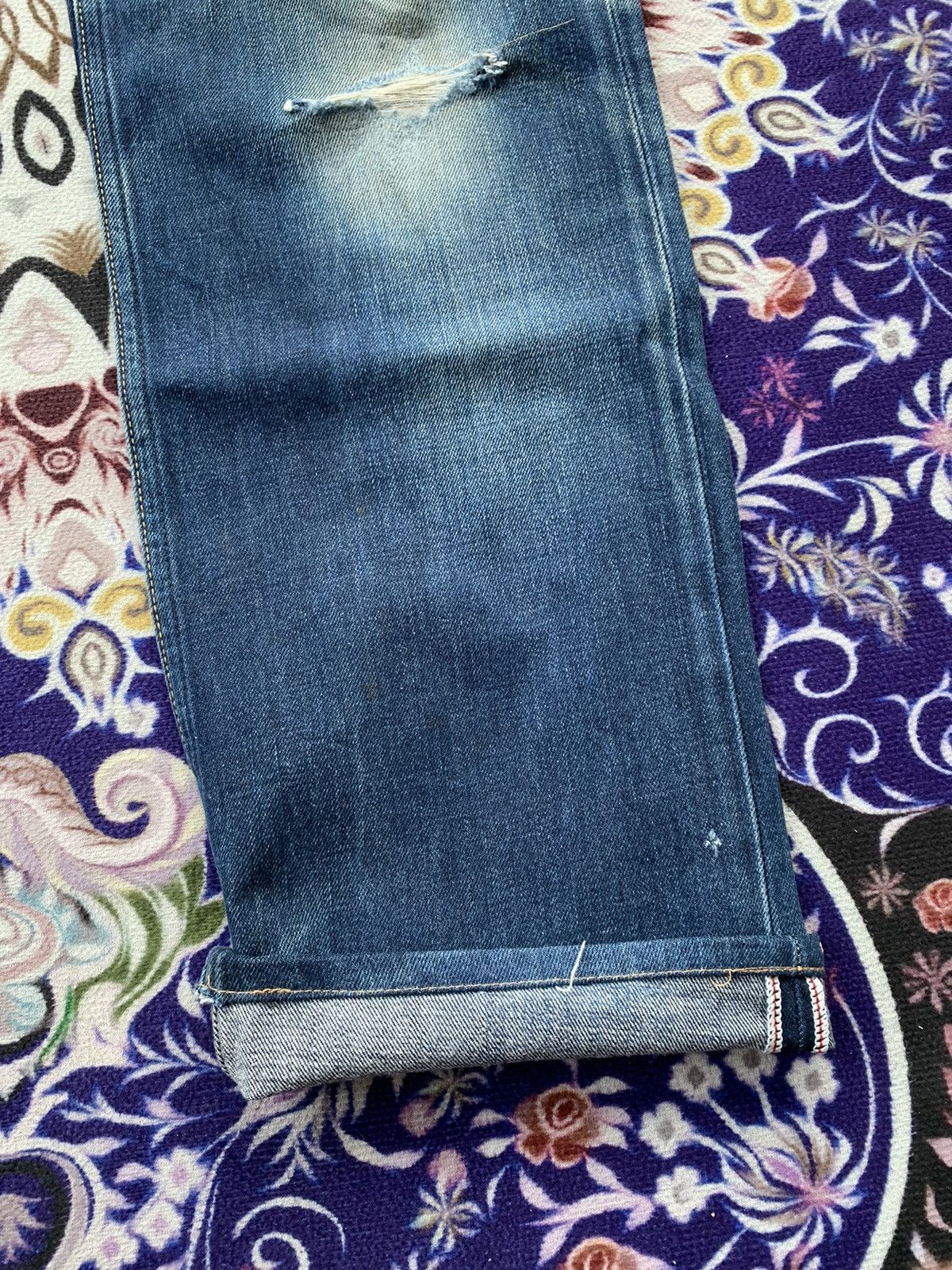Levi's Vintage Clothing Levis 502 Distressed Denim Size US 36 / EU 52 - 7 Thumbnail