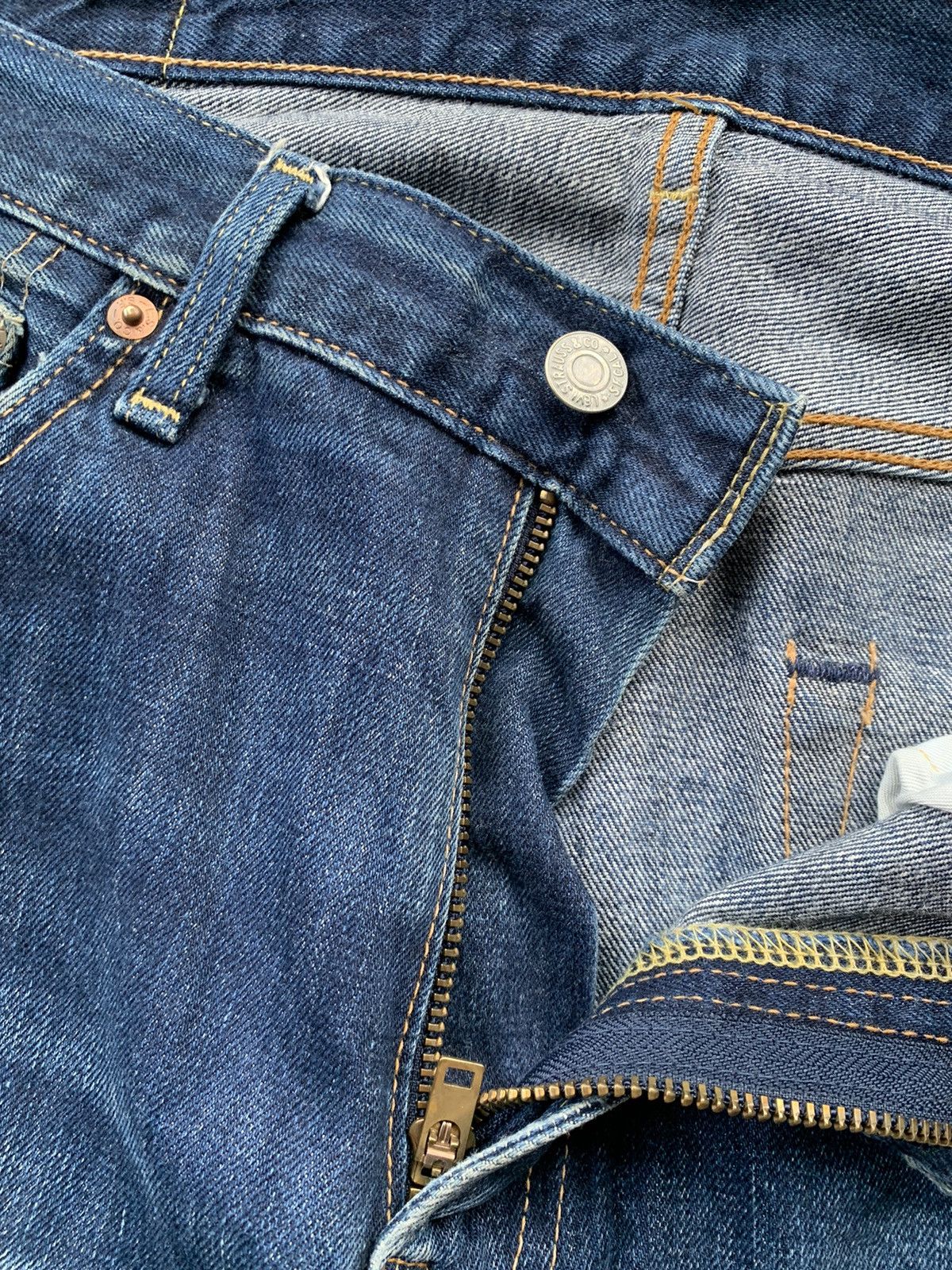 Levi's Vintage Clothing Levis 502 Distressed Denim Size US 36 / EU 52 - 6 Thumbnail