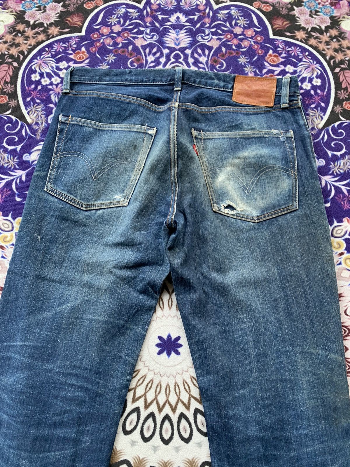 Levi's Vintage Clothing Levis 502 Distressed Denim Size US 36 / EU 52 - 11 Thumbnail